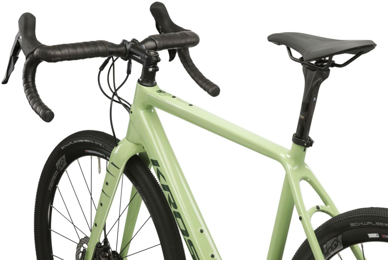 Kross Gravelbike »KROSS Gravelbike Esker 8.0 28" grün«, 22 Gang, Shimano, GRX RX810 Schaltwerk, Kettenschaltung