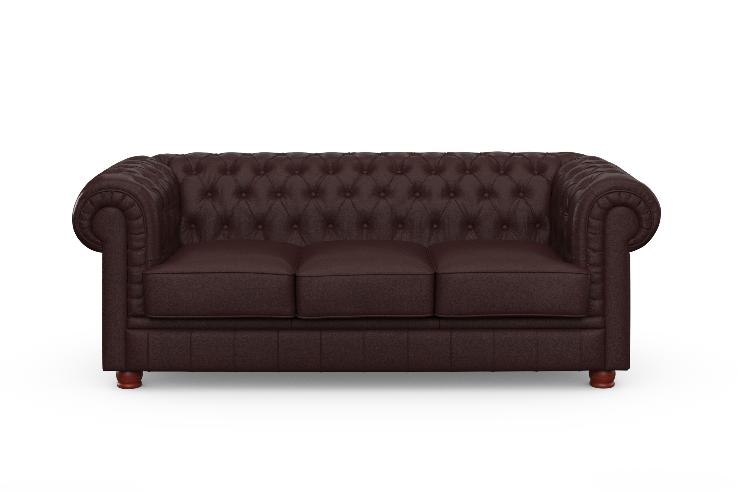 Max Winzer® Chesterfield-Sofa »Kent edel und bequem, tolle Detailverarbeitung, komfortable Armlehnen«, 3-Sitzer mit aufwendiger Knopfheftung, Breite 205 cm