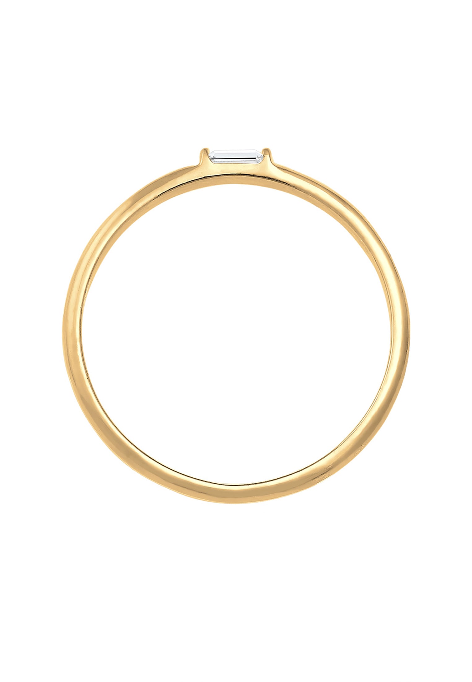 Elli Premium Verlobungsring »Ring Stabelring Topas Rechteck Verlobung 585 Gelbgold«
