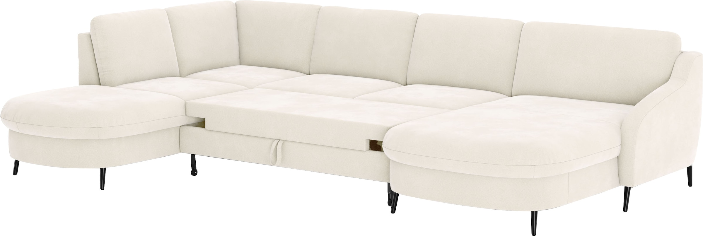 sit&more Wohnlandschaft »Soul U-Form«, wahlweise mit Bettfunktion und Bettkasten oder Schubkasten