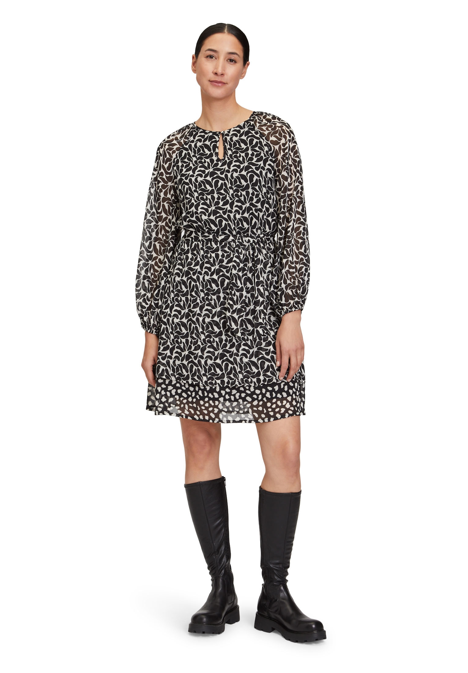 Cartoon Chiffonkleid »Chiffonkleid mit Muster«