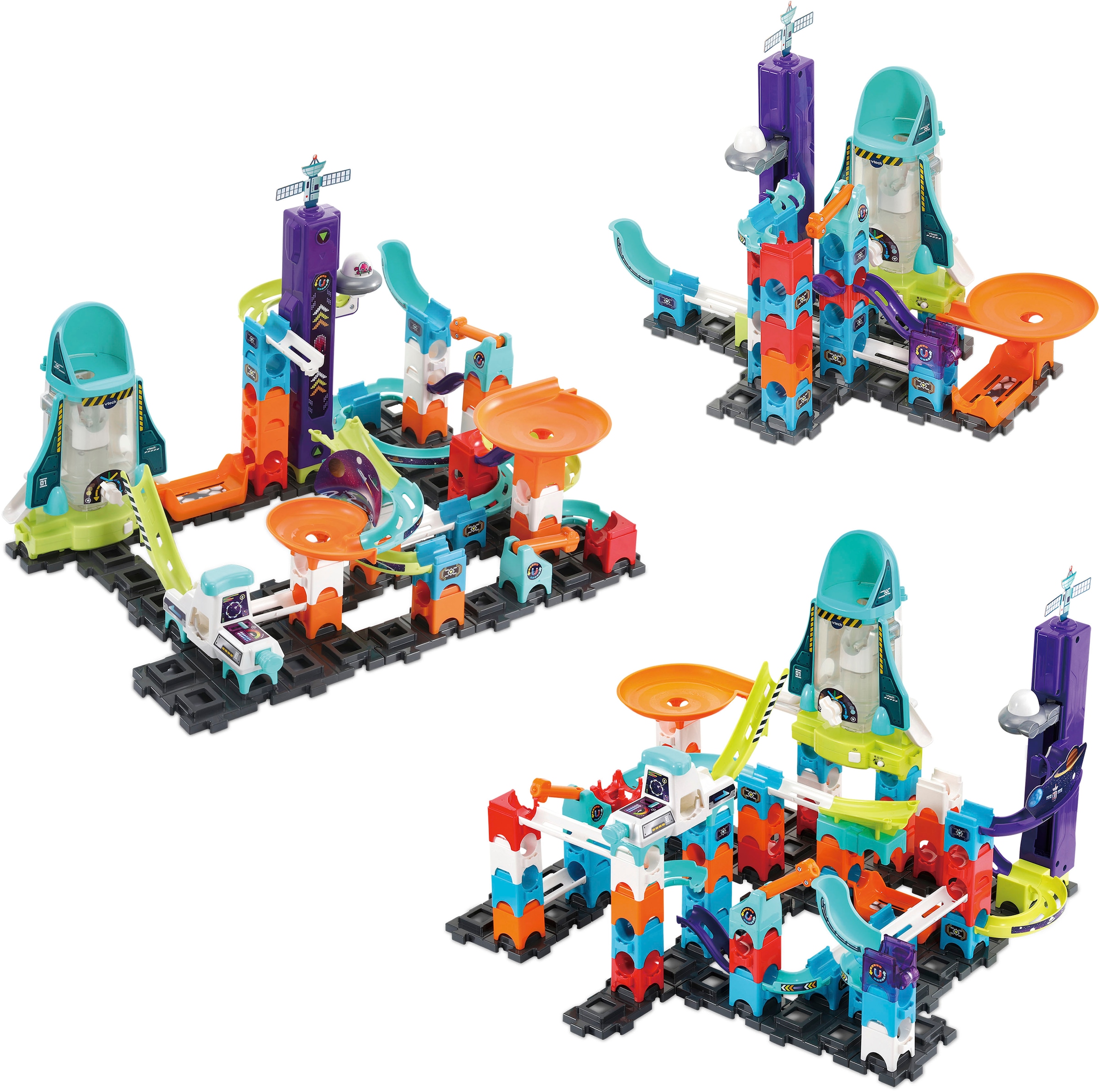 Vtech® Kugelbahn »MarbleRush - Space Magnetic Set XL300 E«, mit 5 magnetischen MarBalls