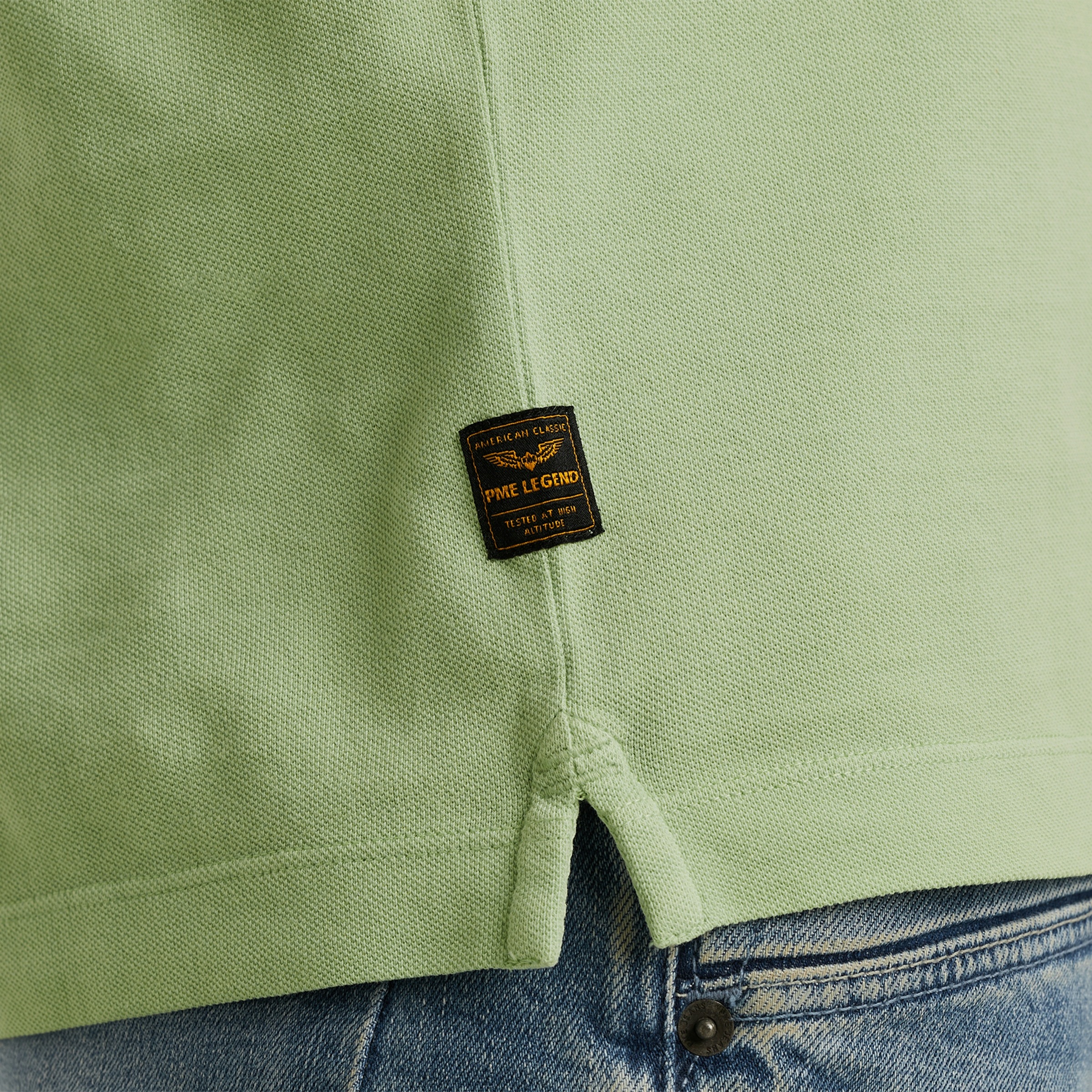 PME LEGEND Poloshirt »Short sleeve polo pique garment dye« mit Logo Stickerei