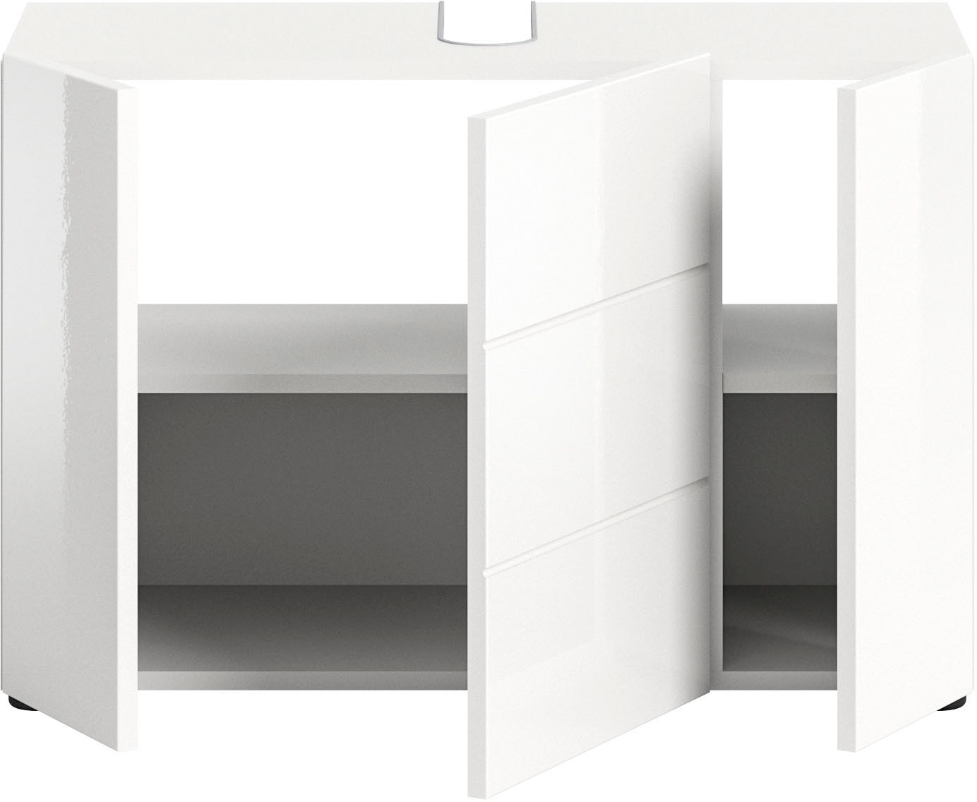 welltime Waschbeckenunterschrank, (1 St.), Badmöbel, Badschrank, Badezimmer Unterschrank in 60cm Breite, 2 Türen