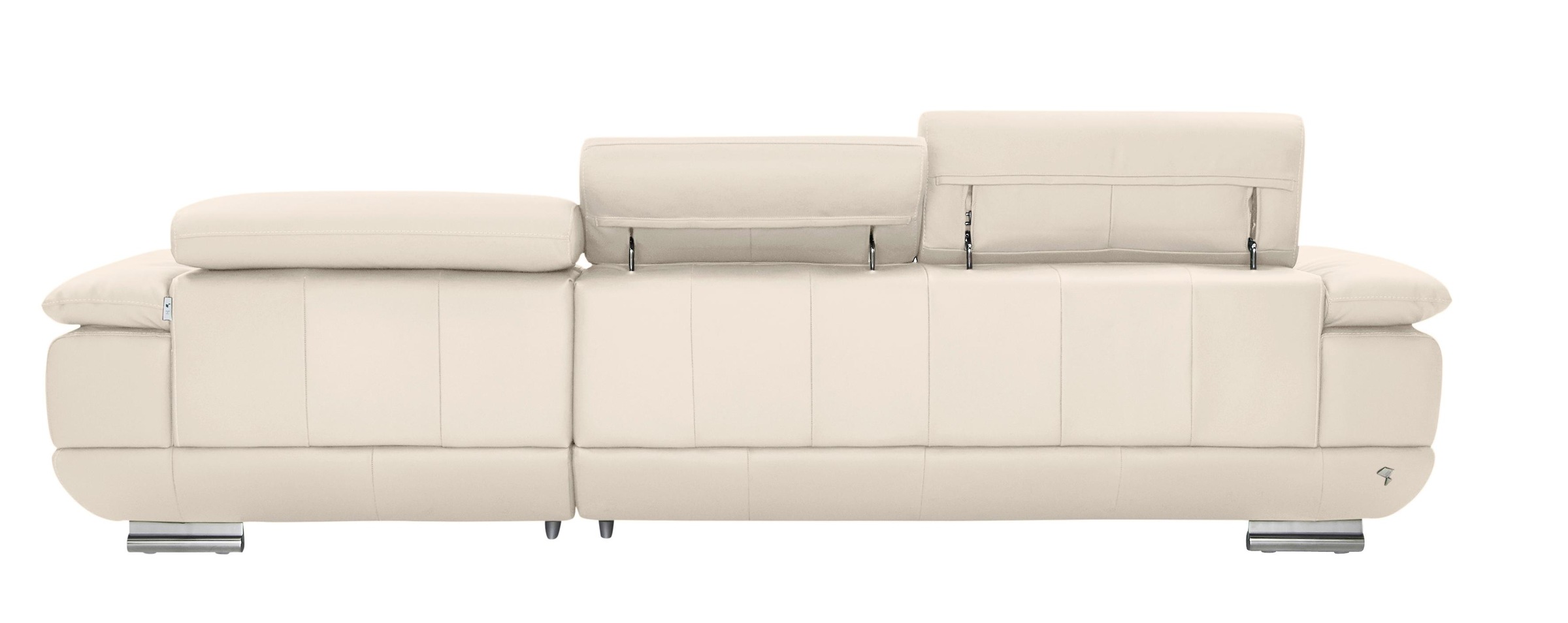CALIA ITALIA Ecksofa »Magic, ein italienisches Sofa zum Träumen, erstklassiger Sitzkomfort«, mit verstellbaren Kopfteilen, in 2 Lederqualitäten