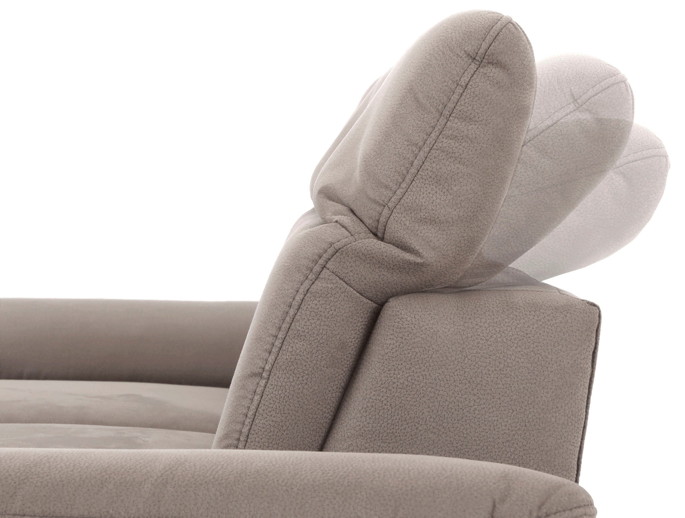 Home affaire Ecksofa »Mauritius L-Form«, mit Kopfteil- und Armlehnverstellung, mit Bettfunktion und Bettkasten