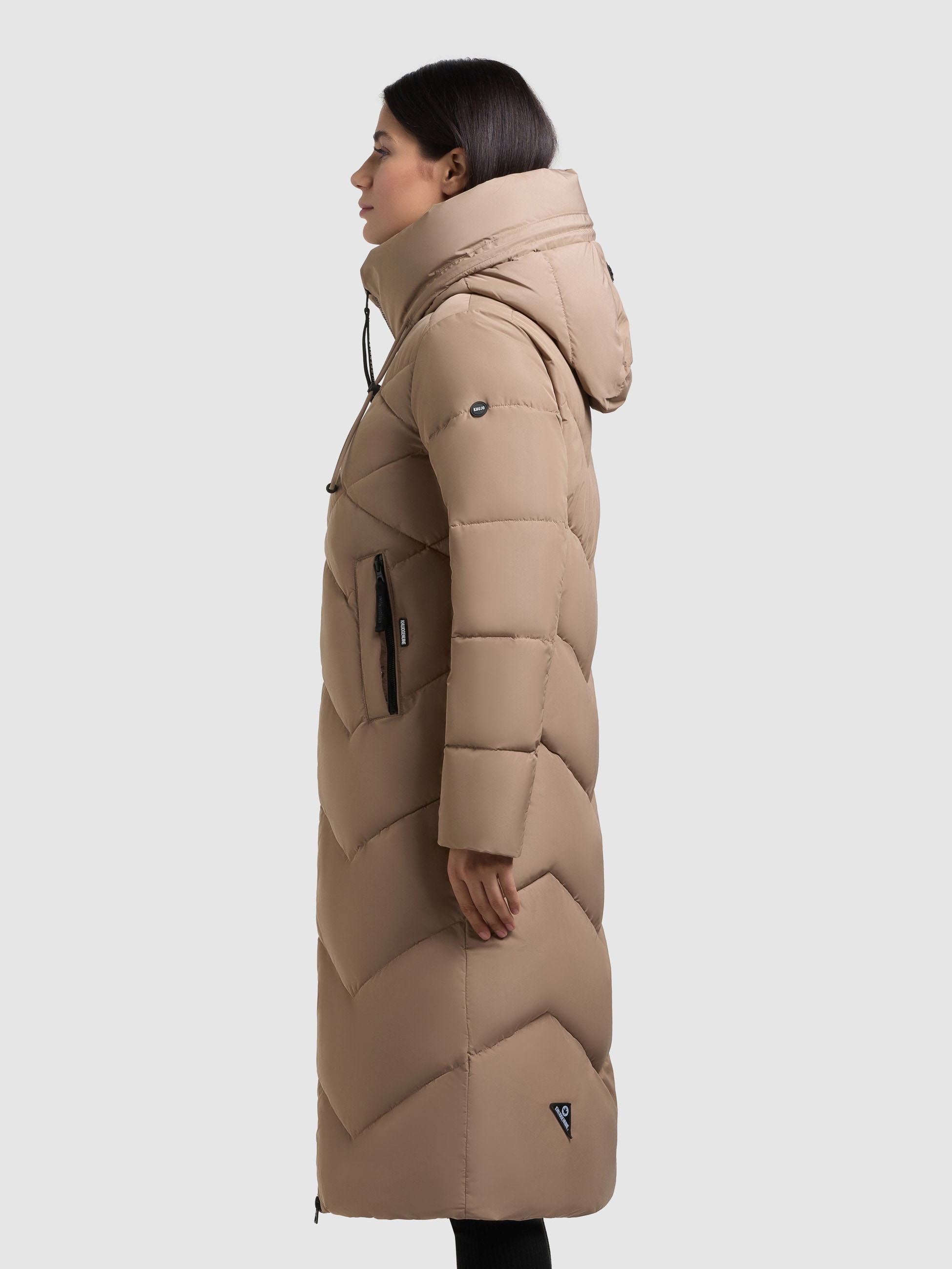 khujo Steppmantel »LINARI«, innenliegender Stehkragen, elastische Bündchen am Ärmelfutter
