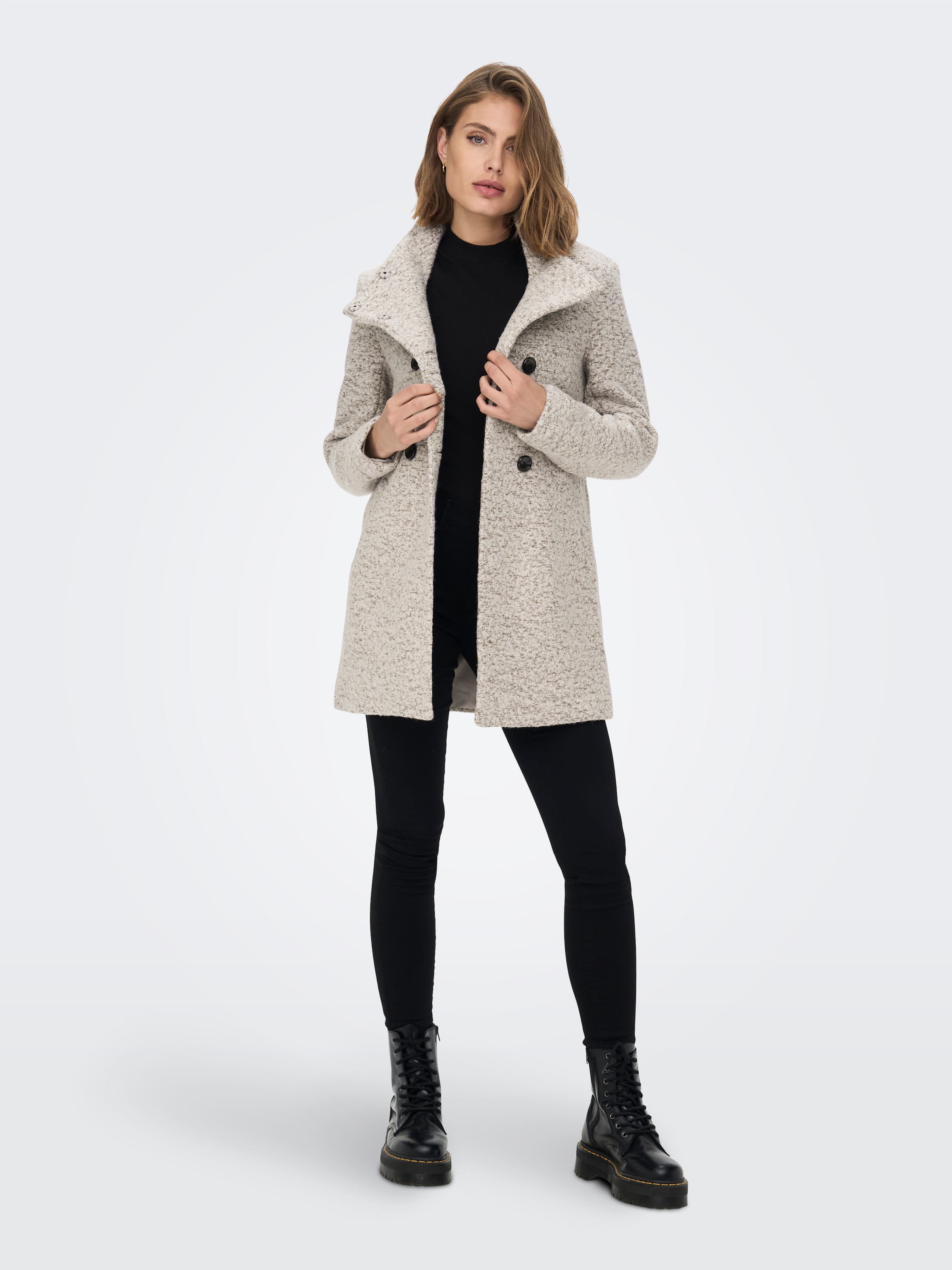 ONLY Langjacke »ONLNEWSOPHIA WOOL COAT OTW CC« Materialmix,