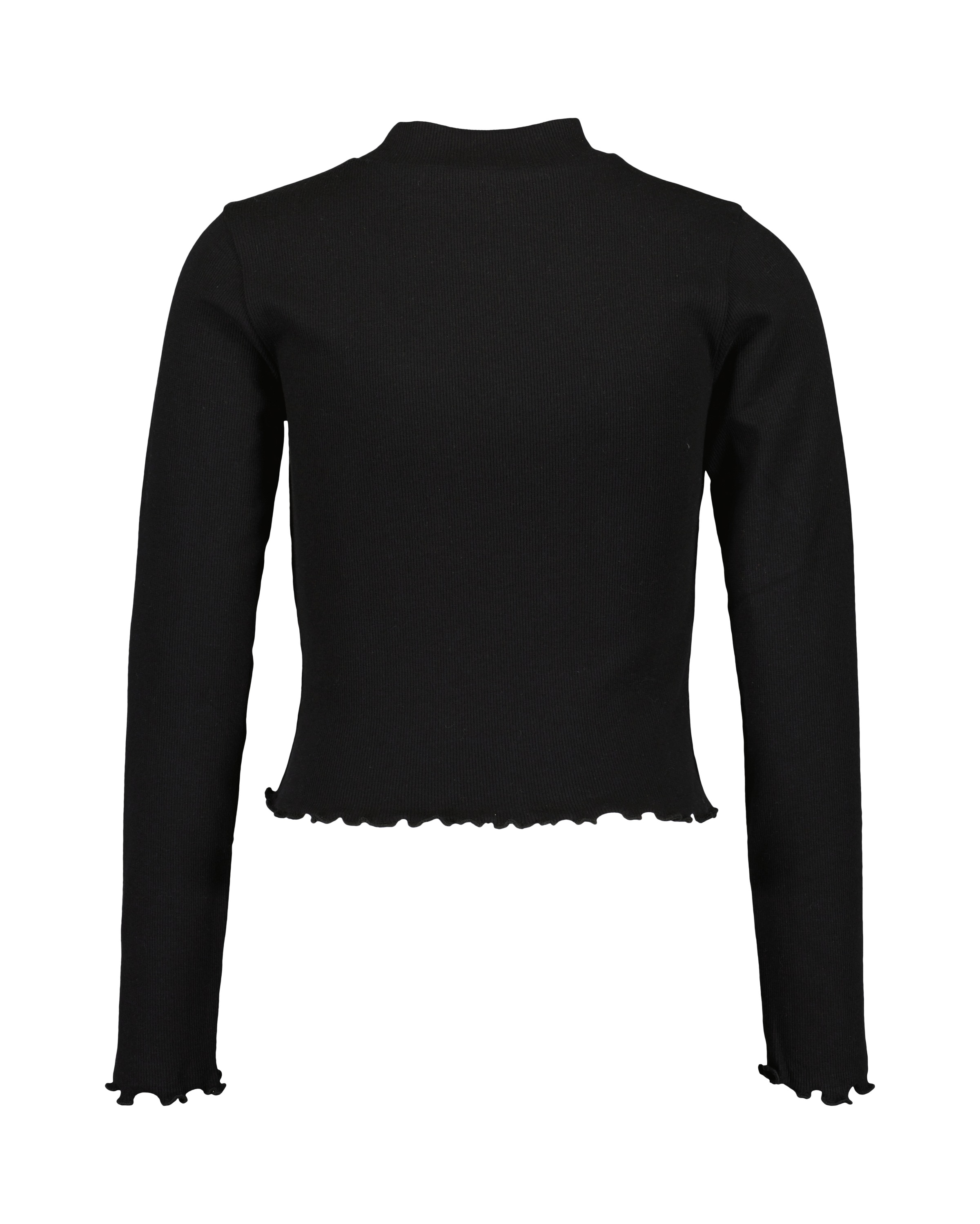 Blue Seven Langarmshirt mit schmalem Stehkragen und tollen Wellenkanten