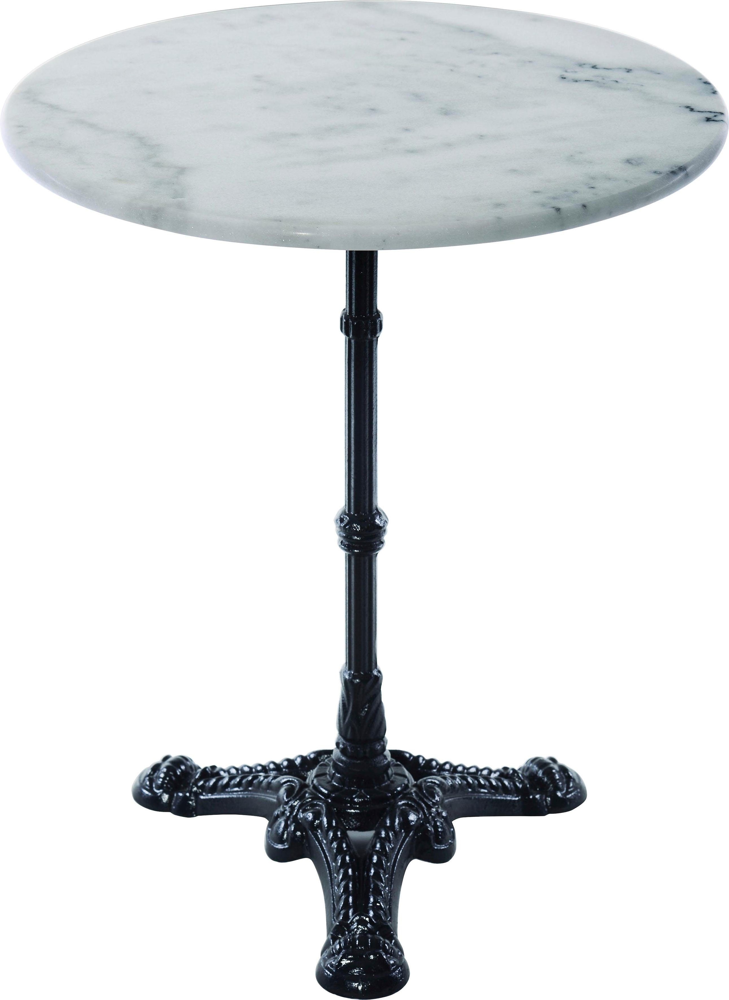 SIT Bistrotisch, mit Marmorplatte und hübschem Eisenfuß
