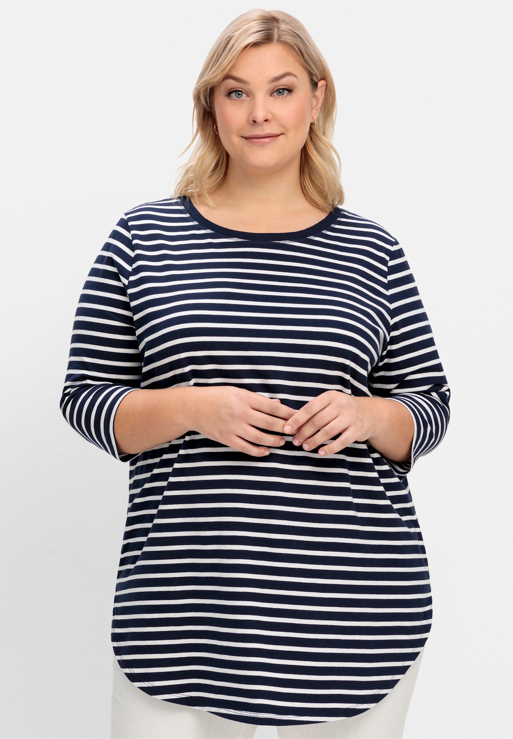 Sheego Longshirt »Longshirt Longshirt mit Streifen«