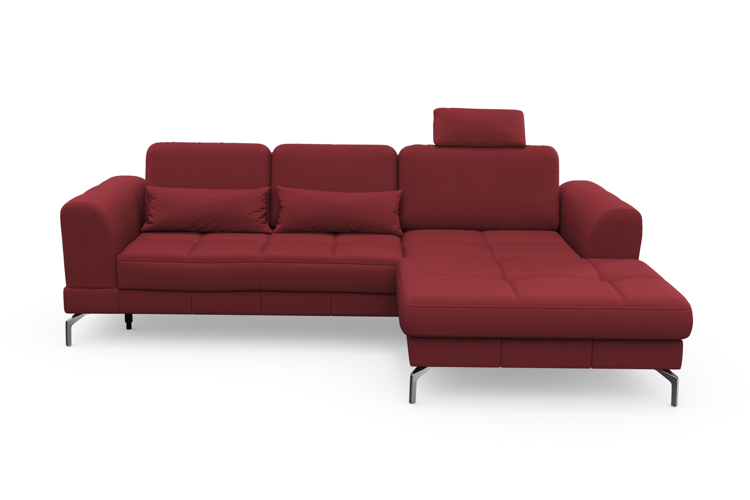 sit&more Ecksofa »Bendigo L-Form« inklusive Sitztiefenverstellung, Bodenfreiheit 15 cm, 2 Fußfarben