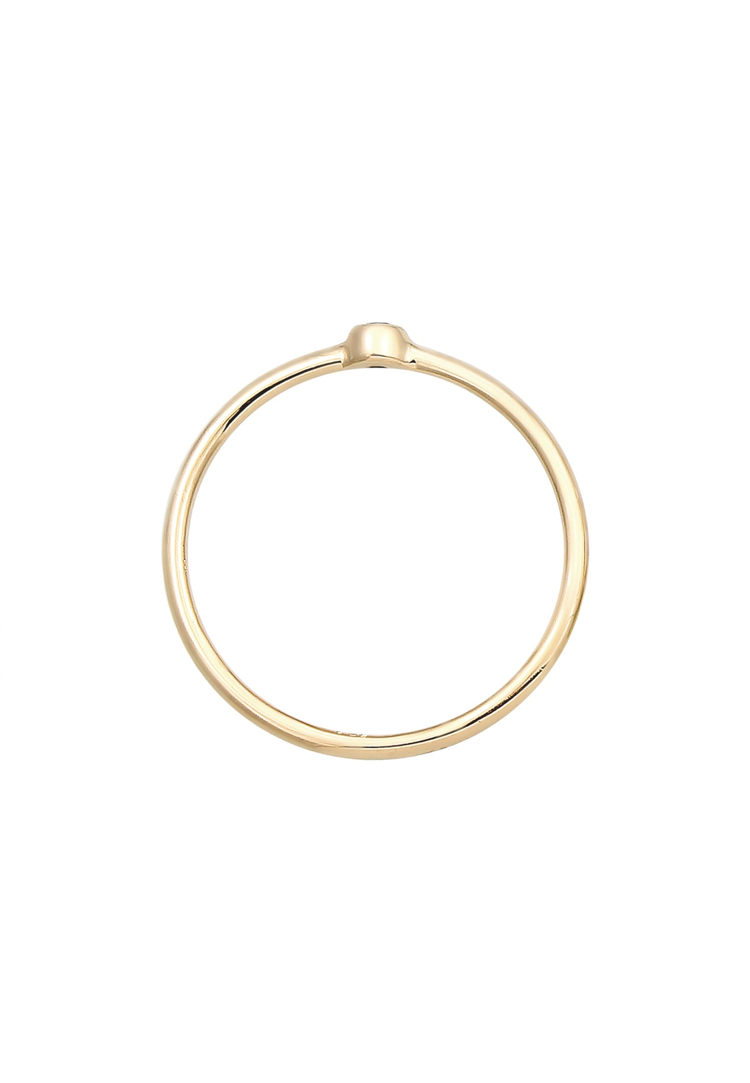 Elli DIAMONDS Verlobungsring »Ring Solitär Schwarzer Diamant (0.03 ct) 375er Gelbgold«