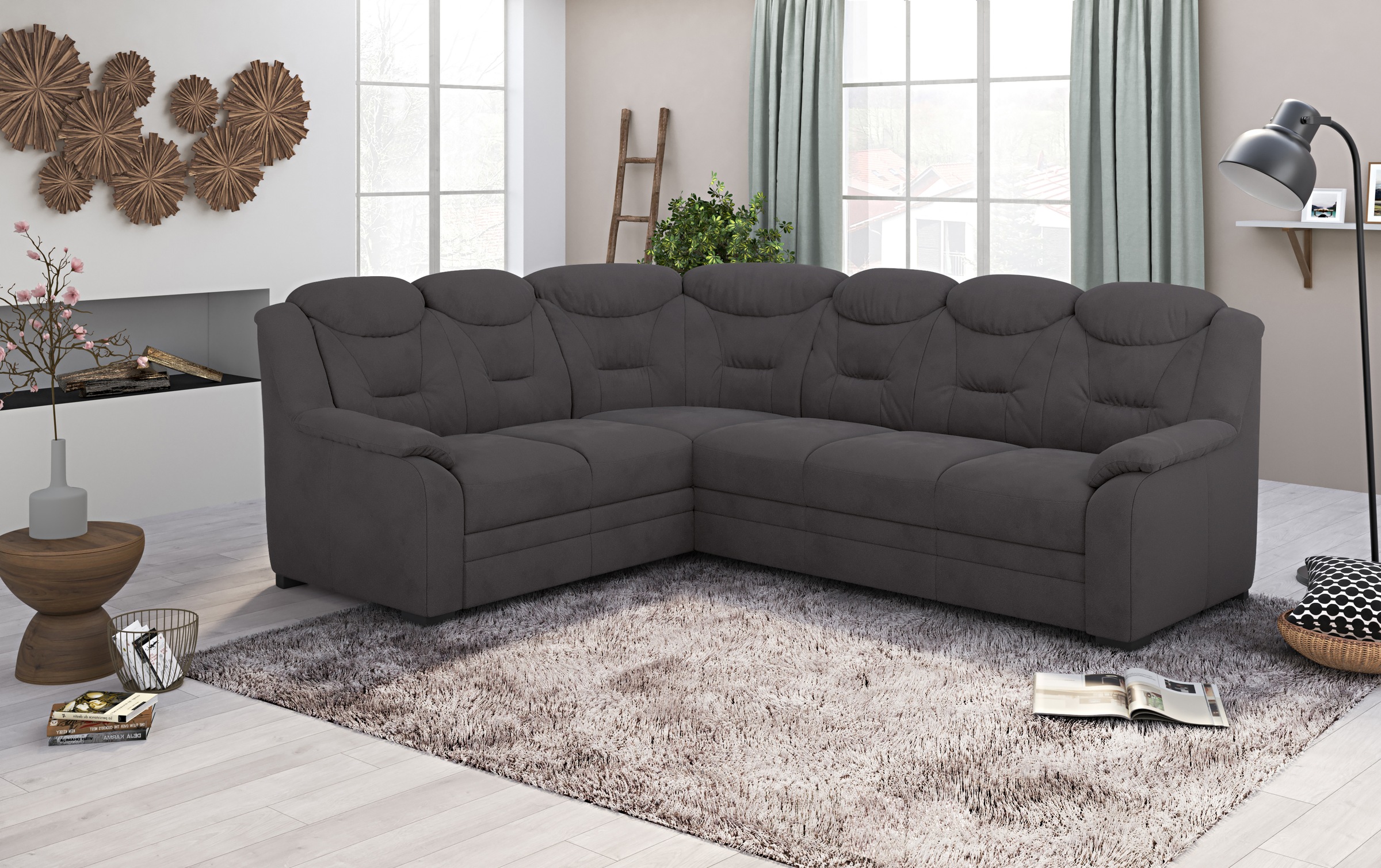 COTTA Ecksofa »Marcus L-Form«, wahlweise mit Bettfunktion & Stauraum