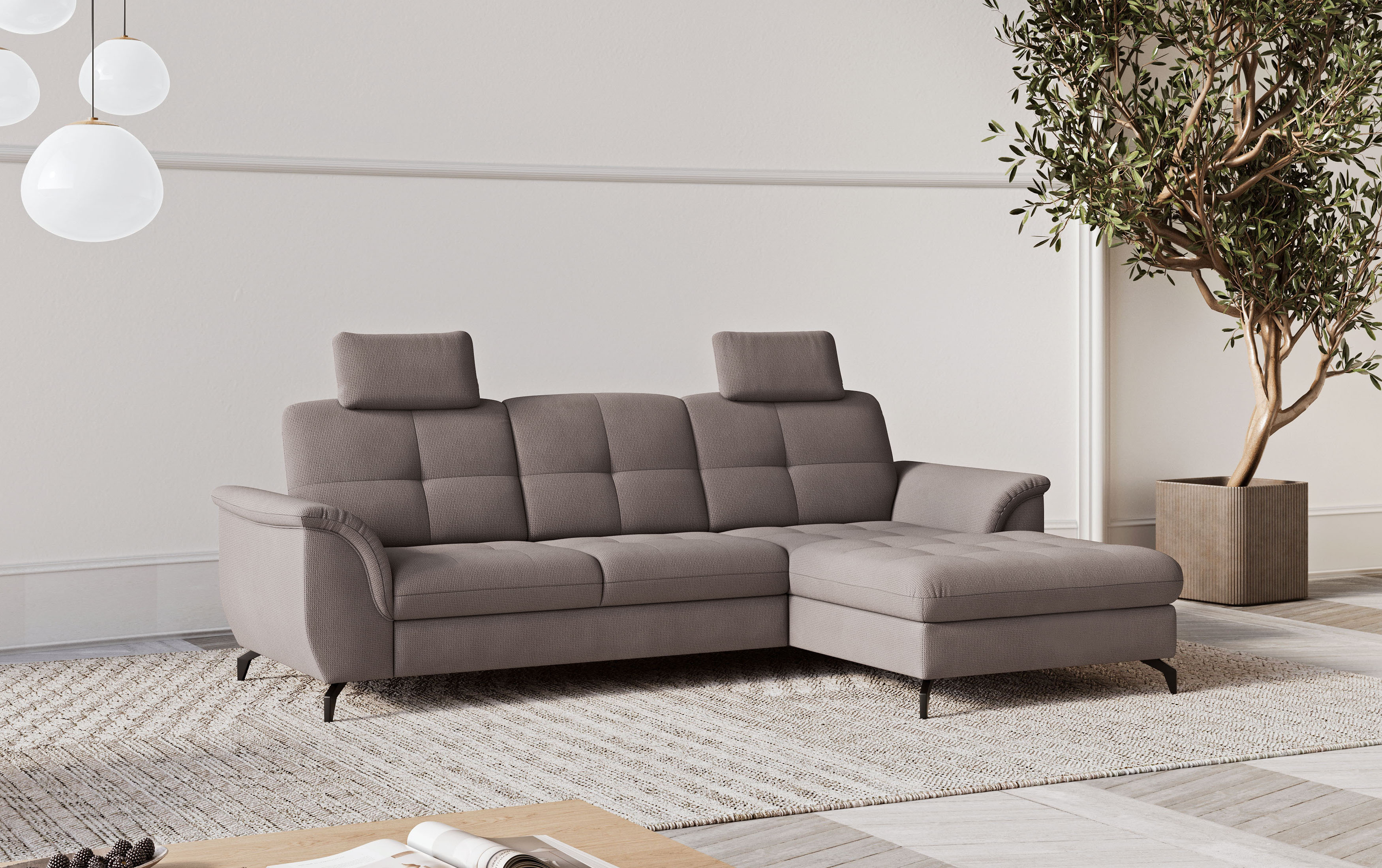 sit&more Ecksofa "Zora" wahlweise mit Schlaffunktion und Bettkasten