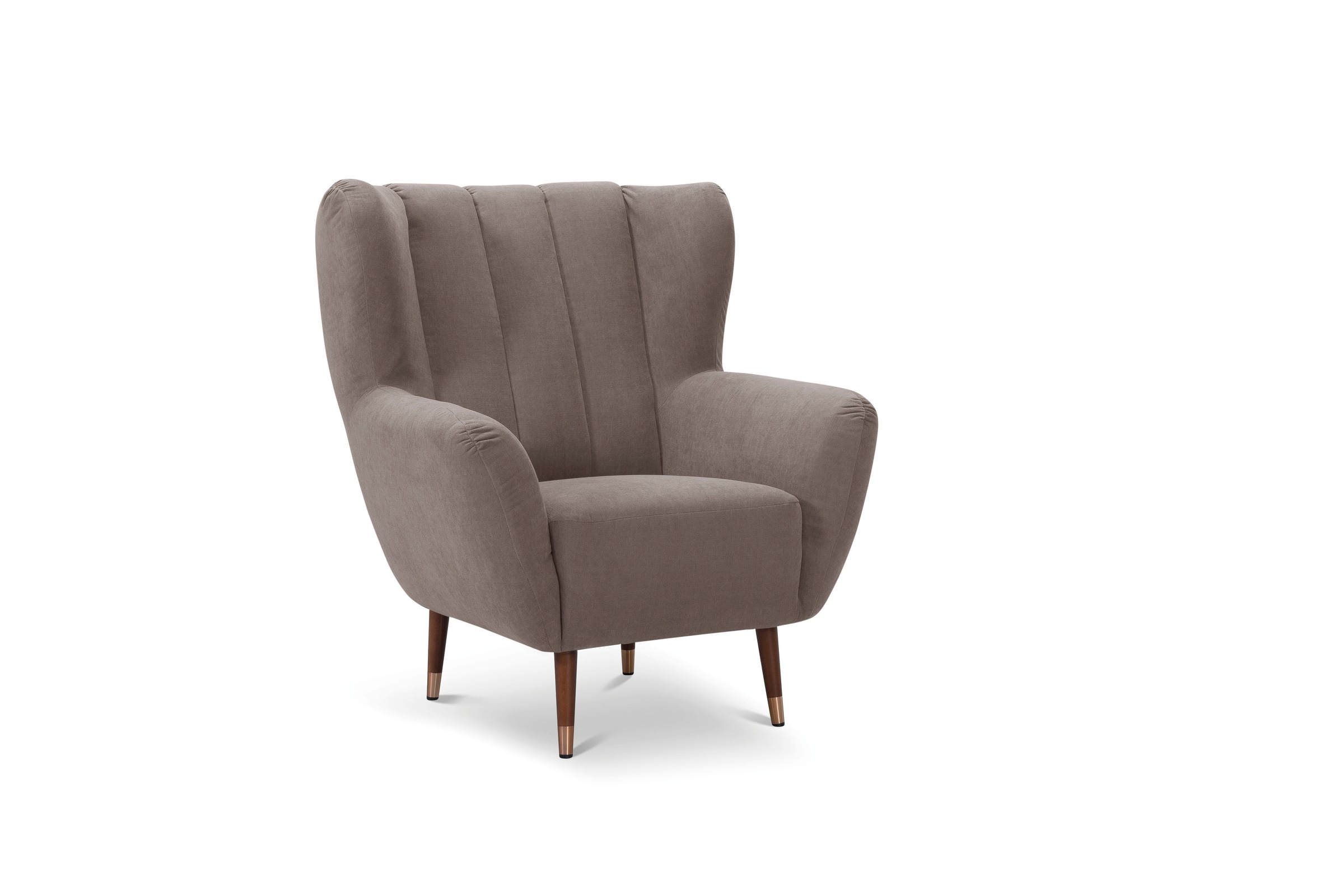 exxpo - sofa fashion Sessel »Polly, Ohrensessel, Loungesessel«, bequem mit hoher Rückenlehne, hohe Füße, hochwertige Bezüge