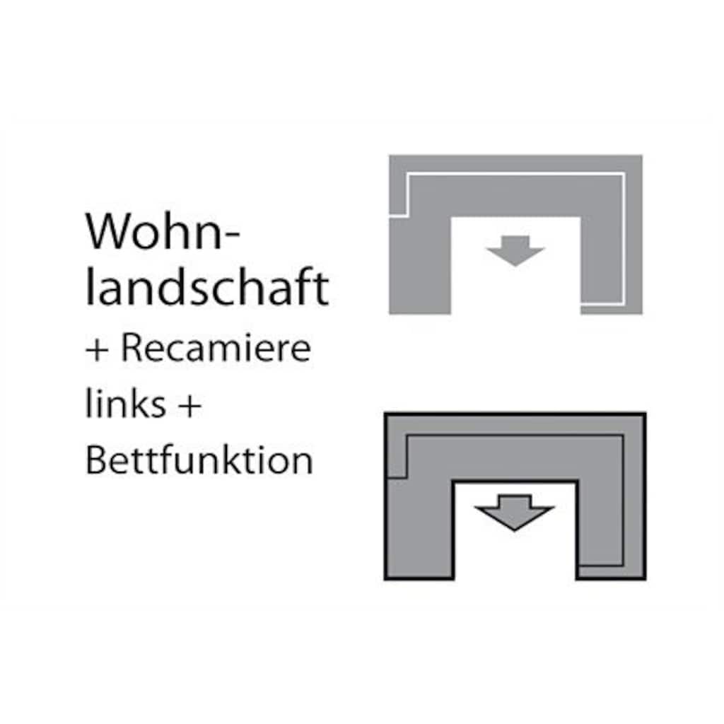 COTTA Wohnlandschaft »Ecksofa in modernem Design, U-Form«