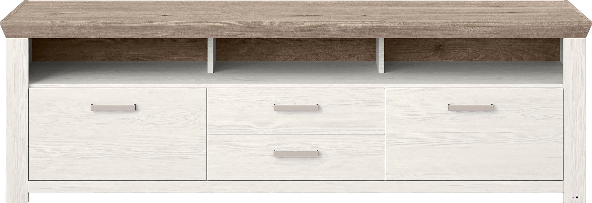 set one by Musterring Lowboard »York« Typ 35, mit 4 Schubkästen, Beleuchtung optional, Breite 200 cm