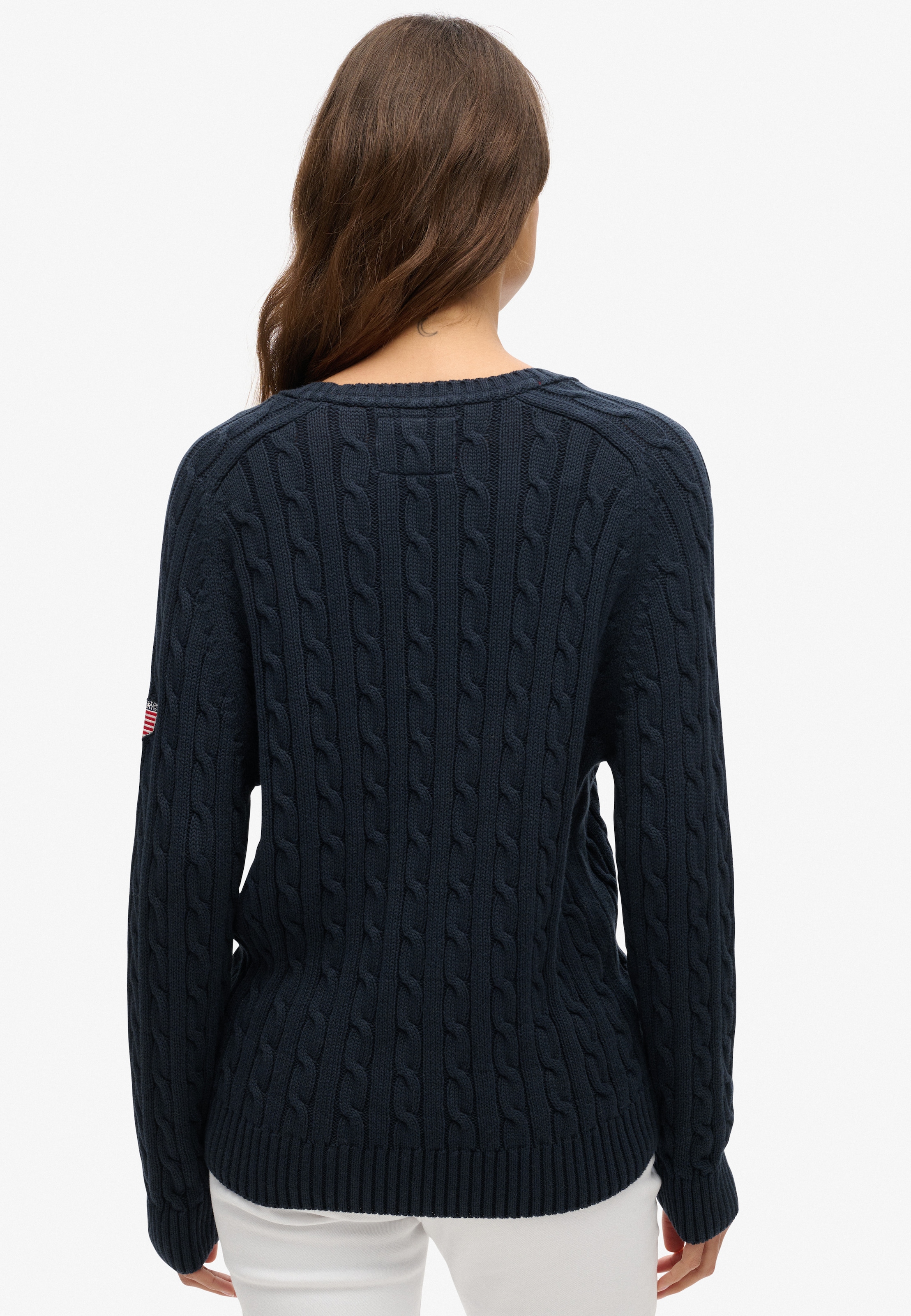 Superdry Strickpullover »SLOUCHY CABLE KNIT«