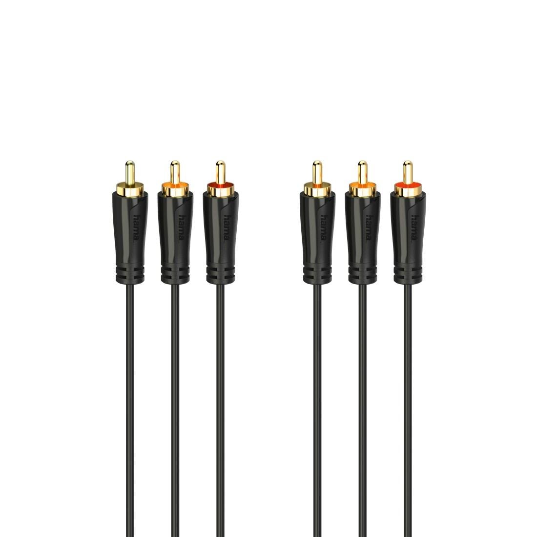 Audio- & Video-Kabel »Audiokabel, Videokabel, 3 Cinch Stecker, 1,5m«, Cinch, 150 cm