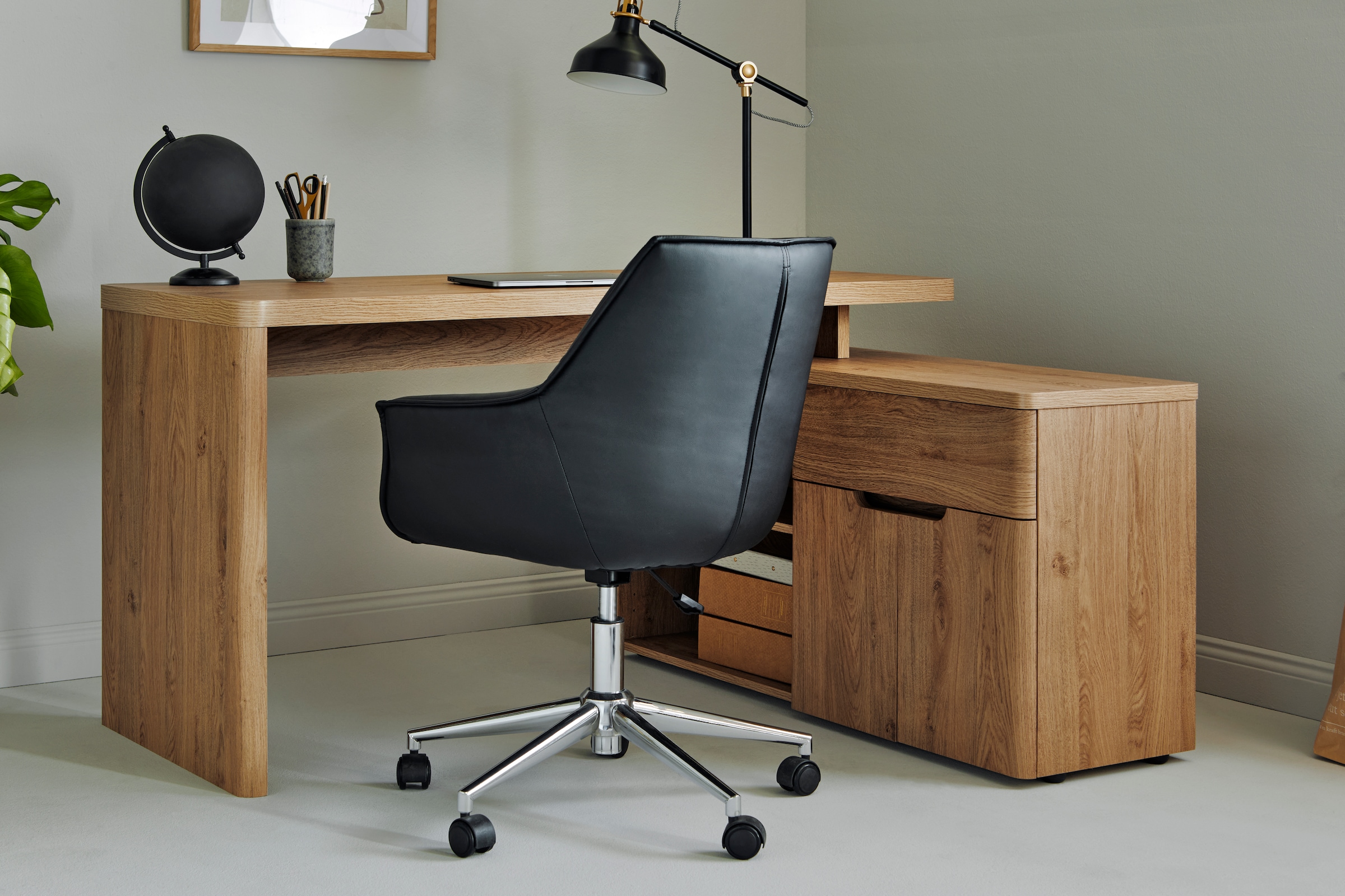Jahnke Schreibtischstuhl »BOSS WORX«, 1 St., Kunstleder, Bürostuhl, Schreibtischstuhl, höhenverstellbar, Kunstlederbezug
