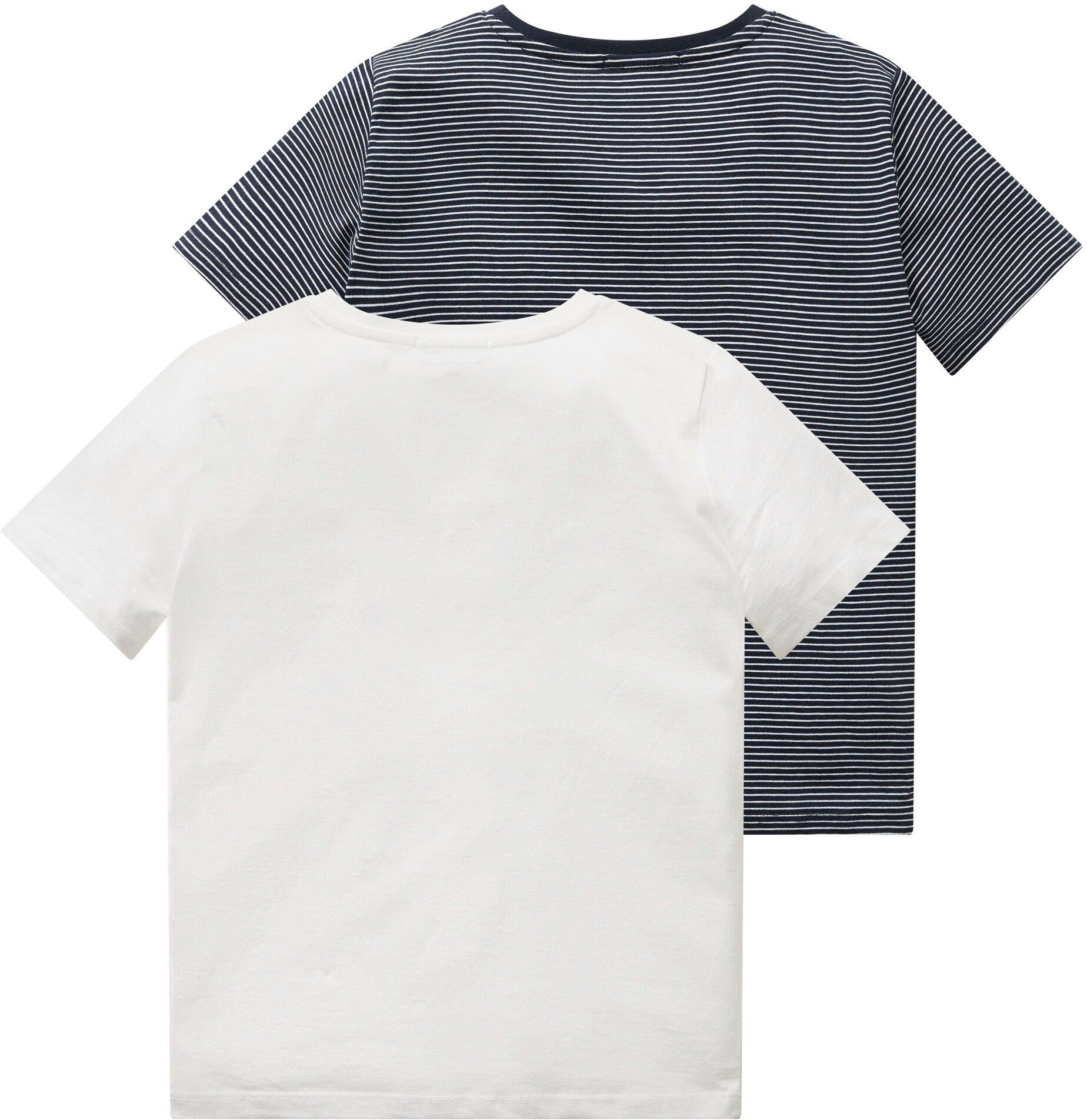 TOM TAILOR T-Shirt, (Set, 2 tlg.), im Doppelpack