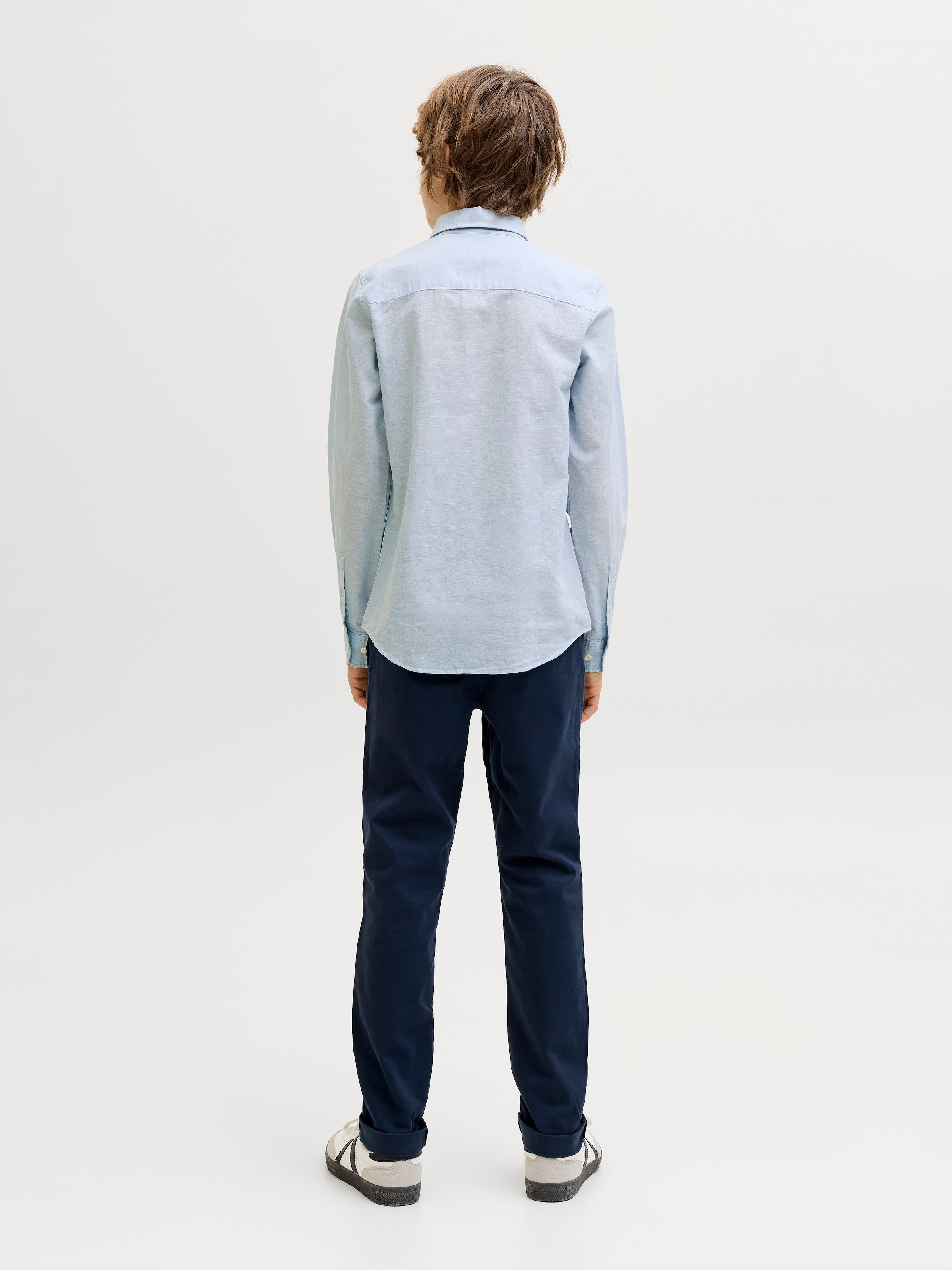 Jack & Jones Junior Langarmhemd »JJEBREEZE LINEN BLEND SHIRT L/S SN JNR«