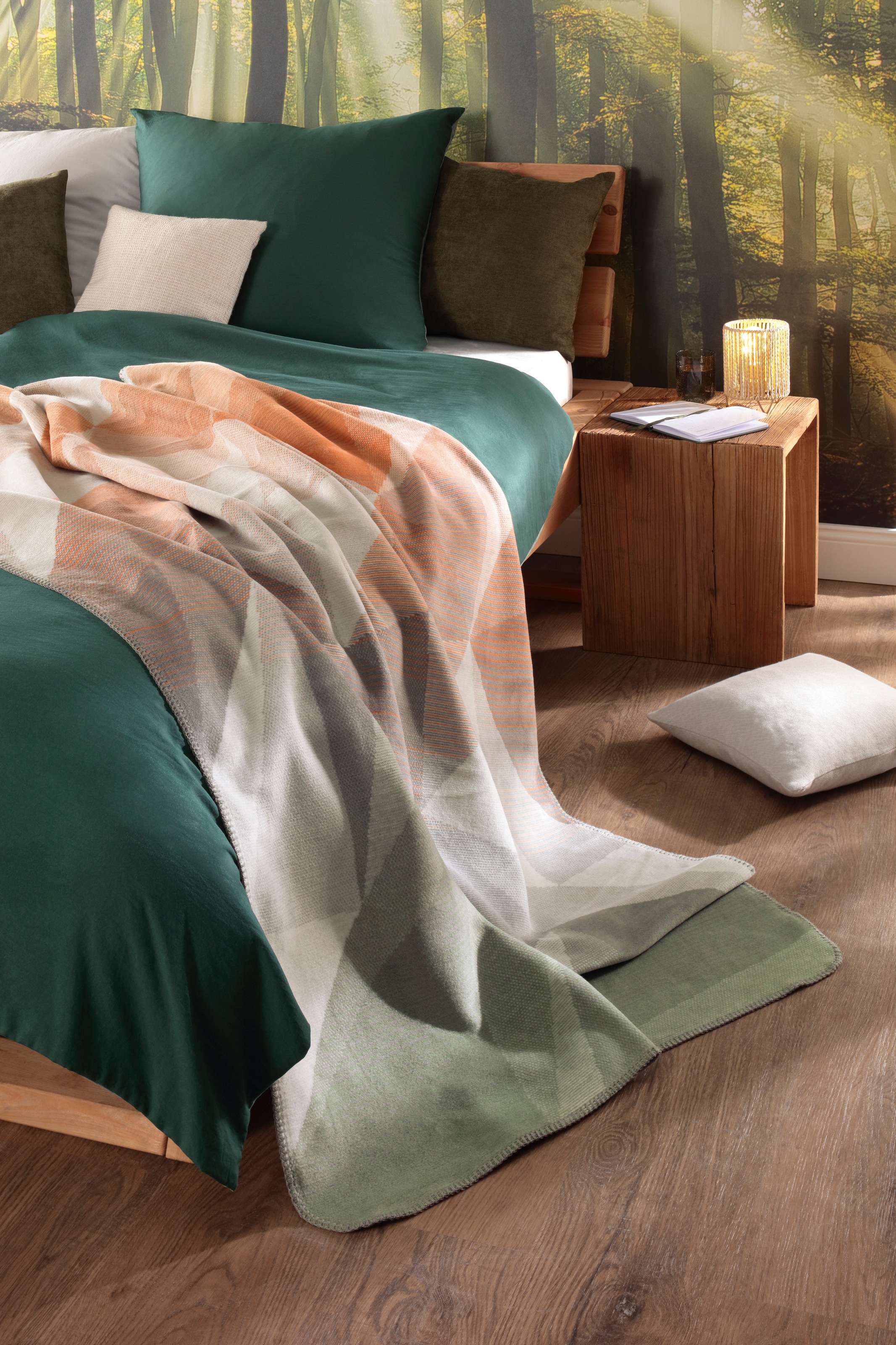 Biederlack Wohndecke »Shadeflow« 150 x 200, mit Zierstich