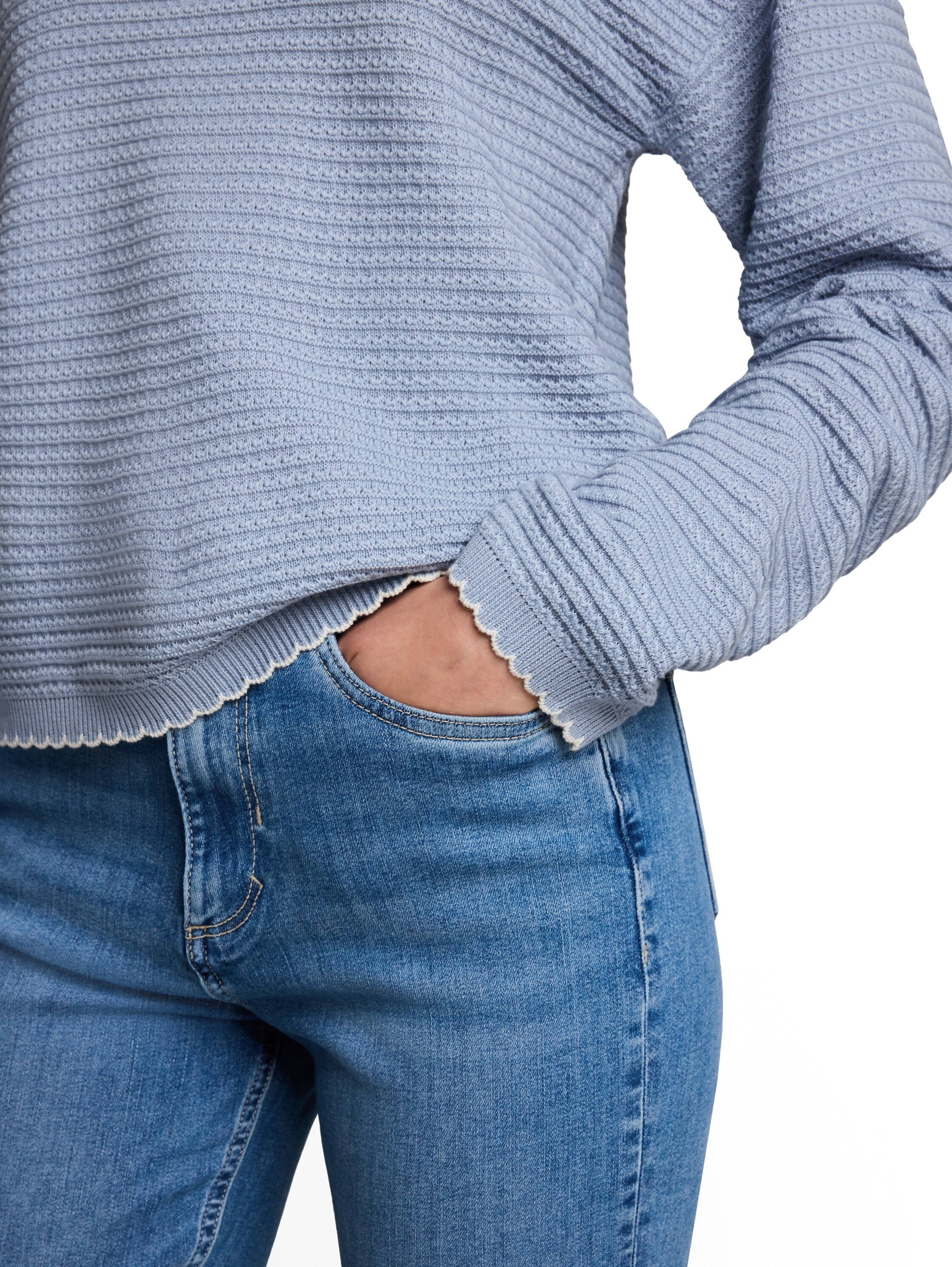 TOM TAILOR Denim V-Ausschnitt-Pullover