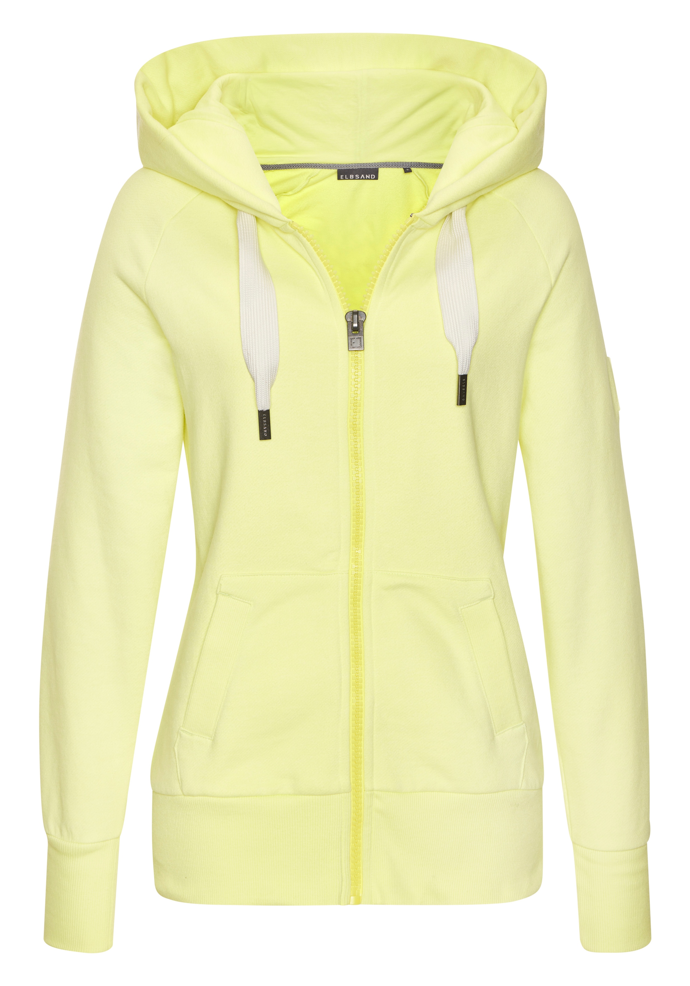 Elbsand Kapuzensweatjacke »Kelina« mit Logostickerei auf der Kapuze, bequeme Freizeitjacke mit Taschen