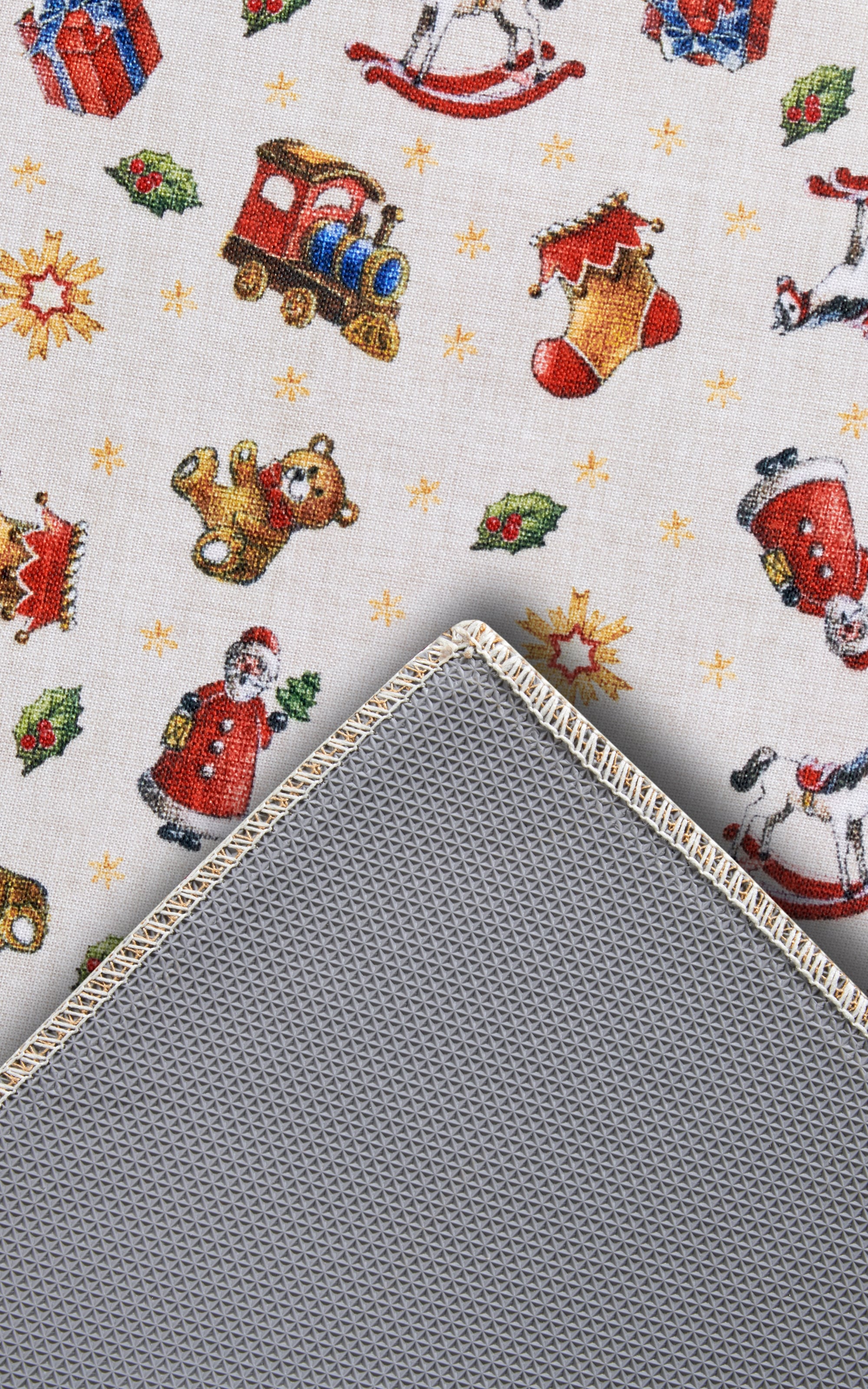 Villeroy & Boch Teppich »Nostalgic Toy's Delight, eckig, rund und Läufer«, rechteckig, 3 mm Höhe, Weihnachten, Wohnzimmer, Flur, Geschenk, Toys Delight, Dekoration