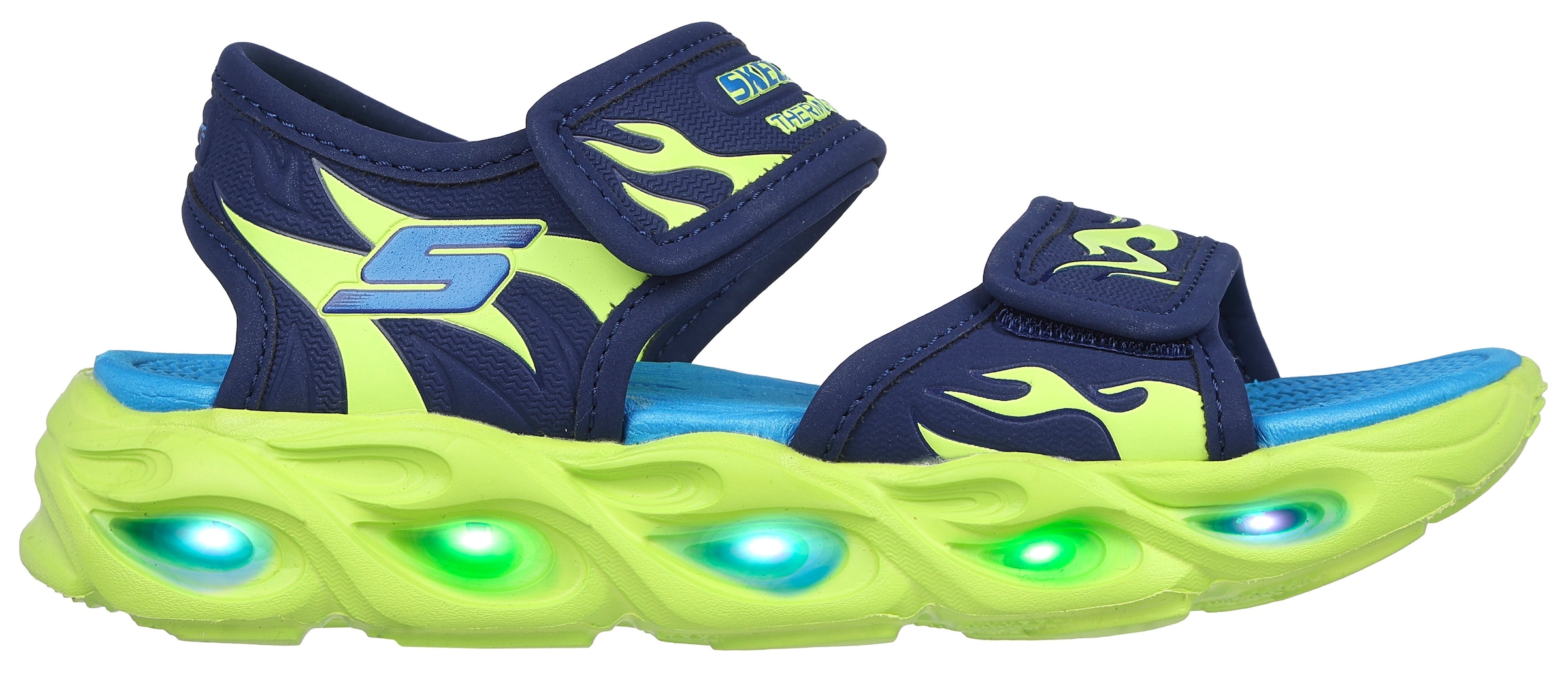 Skechers Kids Sandale »THERMO-SPLASH-HEAT TIDE«, Sommerschuh, Klettschuh, Sandalette, mit cooler Blinkfunktion