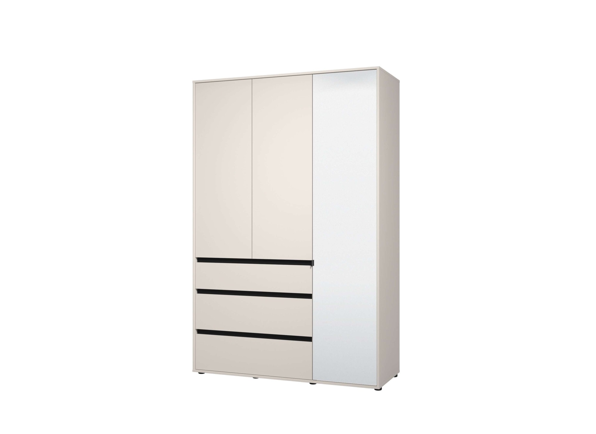 Home affaire Kleiderschrank »Corbett, grifflose Optik, FSC-zertifziert, Made in Europe« 138 oder 182,5cm breit, 211cm hoch und 54,5cm tief,  mit Spiegel, 3 Schubladen und Innenausstattung
