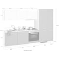 HELD MÖBEL Küchenzeile »Visby«, mit E-Geräten, Breite 270 cm