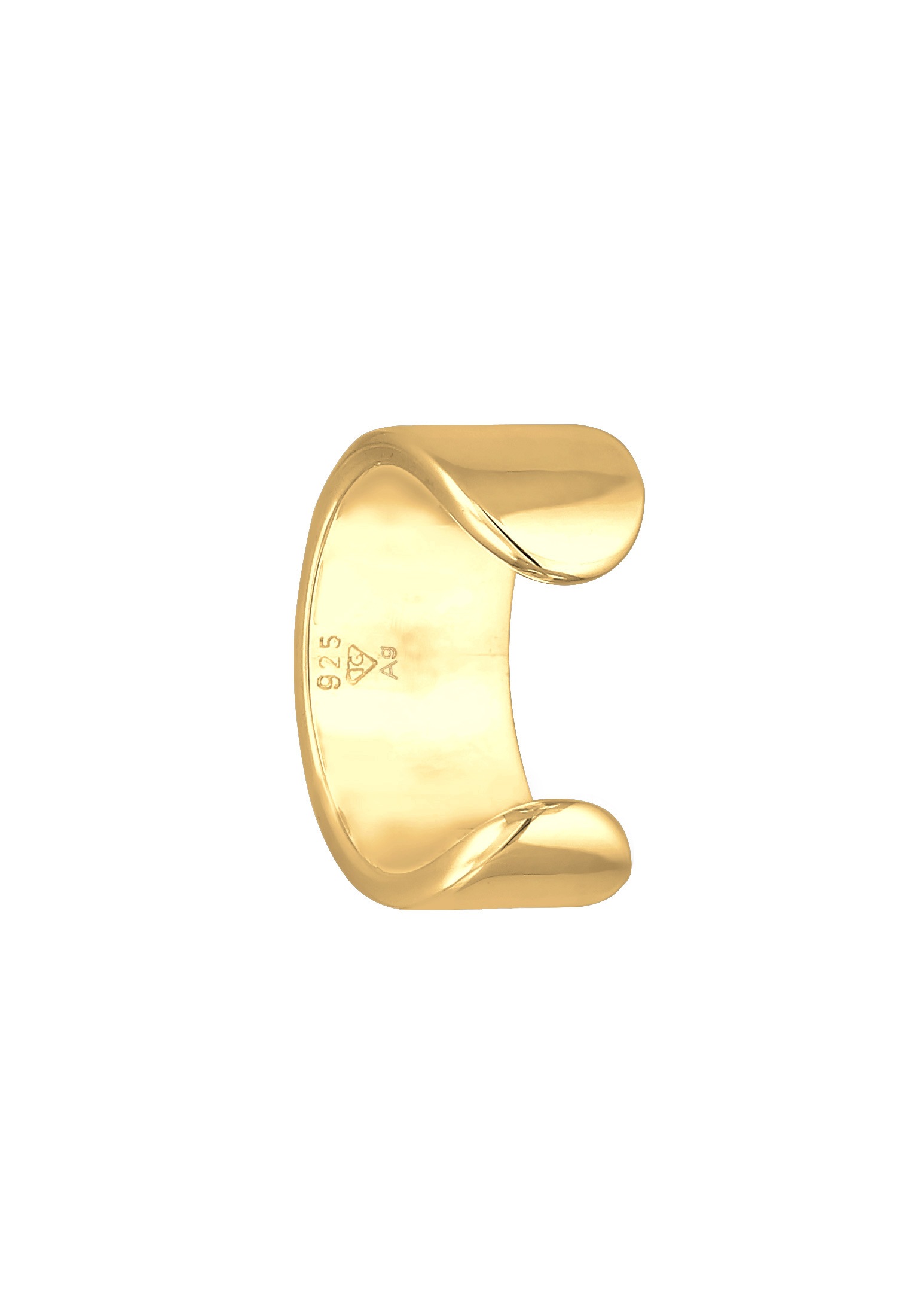 Kuzzoi Paar Ohrklemmen »Ohrringe Herren Single Earcuff Basic Glanz 925 Silber«