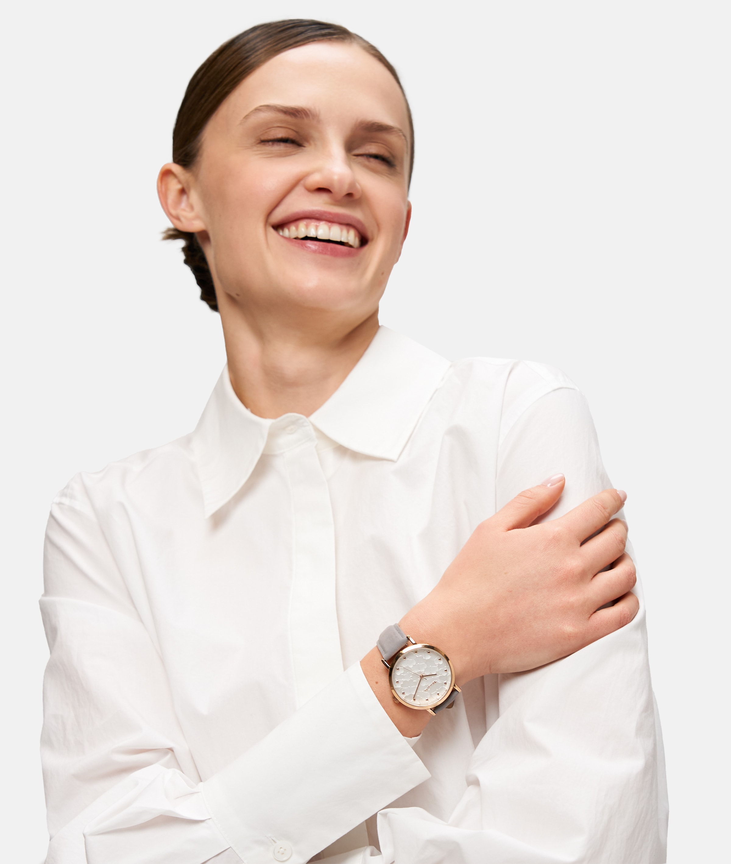 Tamaris Quarzuhr »Clover« Armbanduhr, Damenuhr, Lederarmband, analog