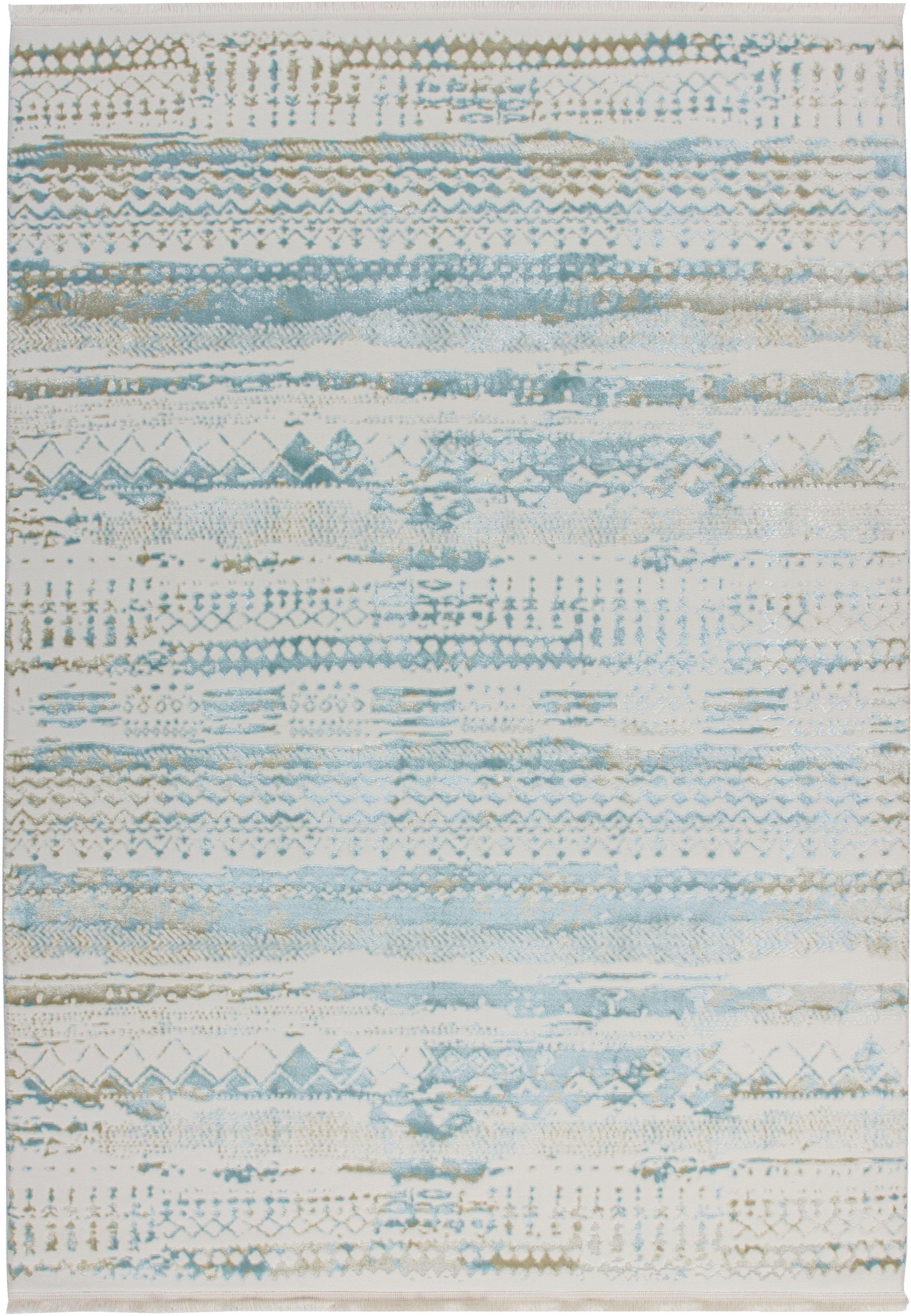 calo-deluxe Teppich »Texsa 355« rechteckig 15 mm Höhe Vintage Design, Wohnzimmer