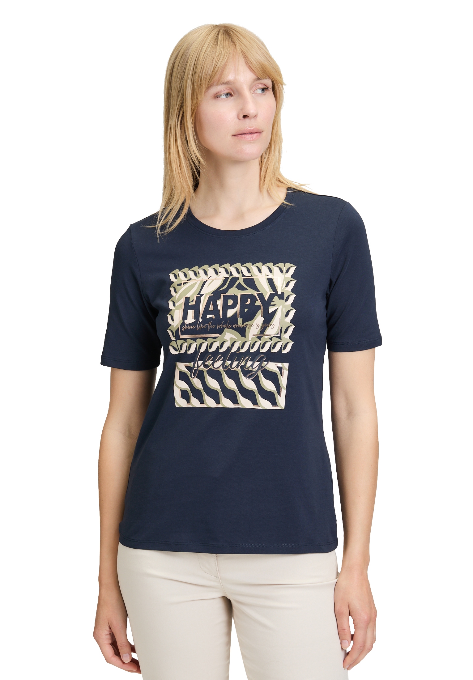 Betty Barclay Langarmshirt »Basic Shirt mit Placement«
