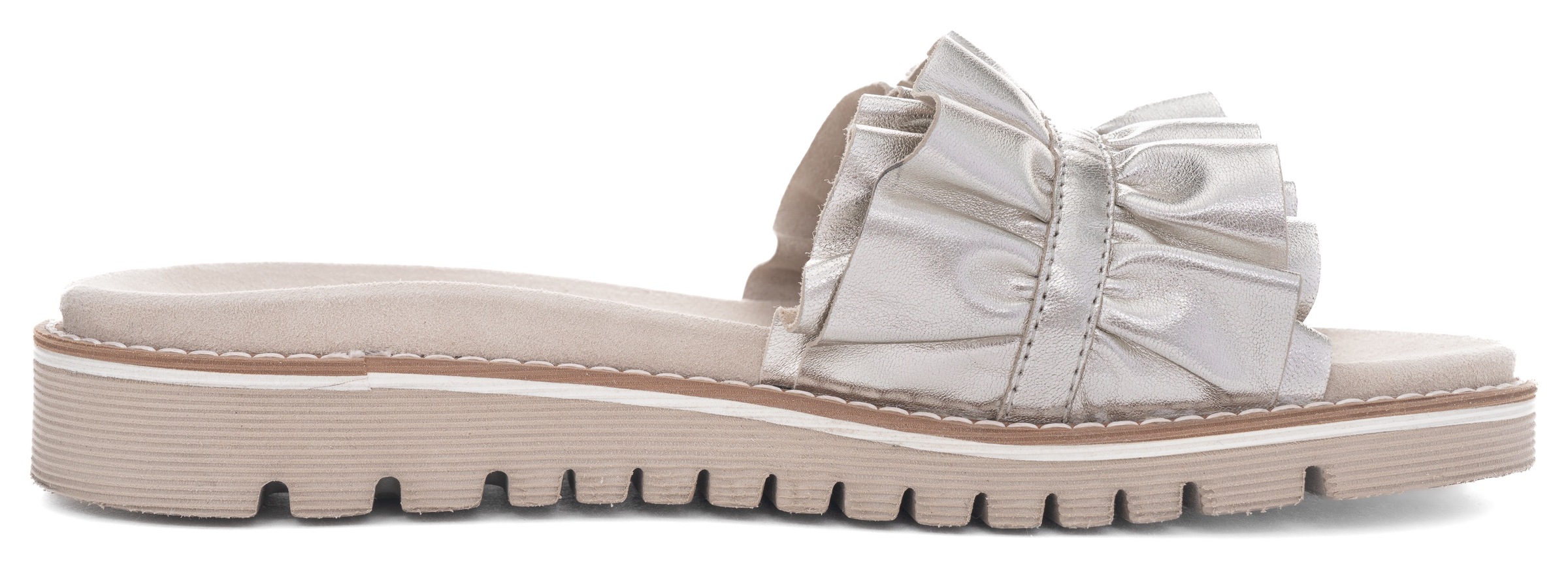 Ara Pantolette »KENT«  , Slides, Flats, Sandale mit geraffter Bandage