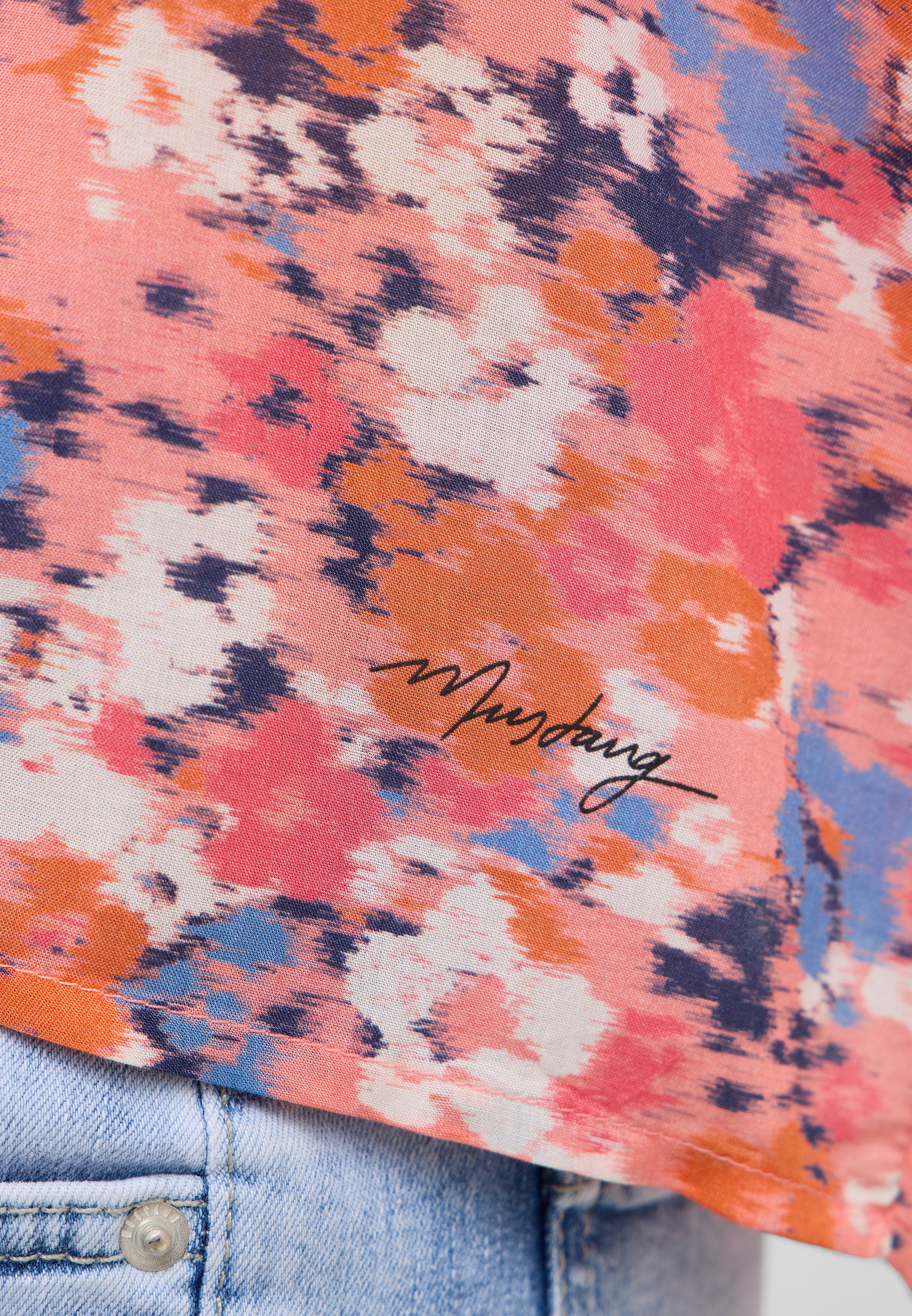 MUSTANG Langarmbluse »Damen Style Ruby Henley«