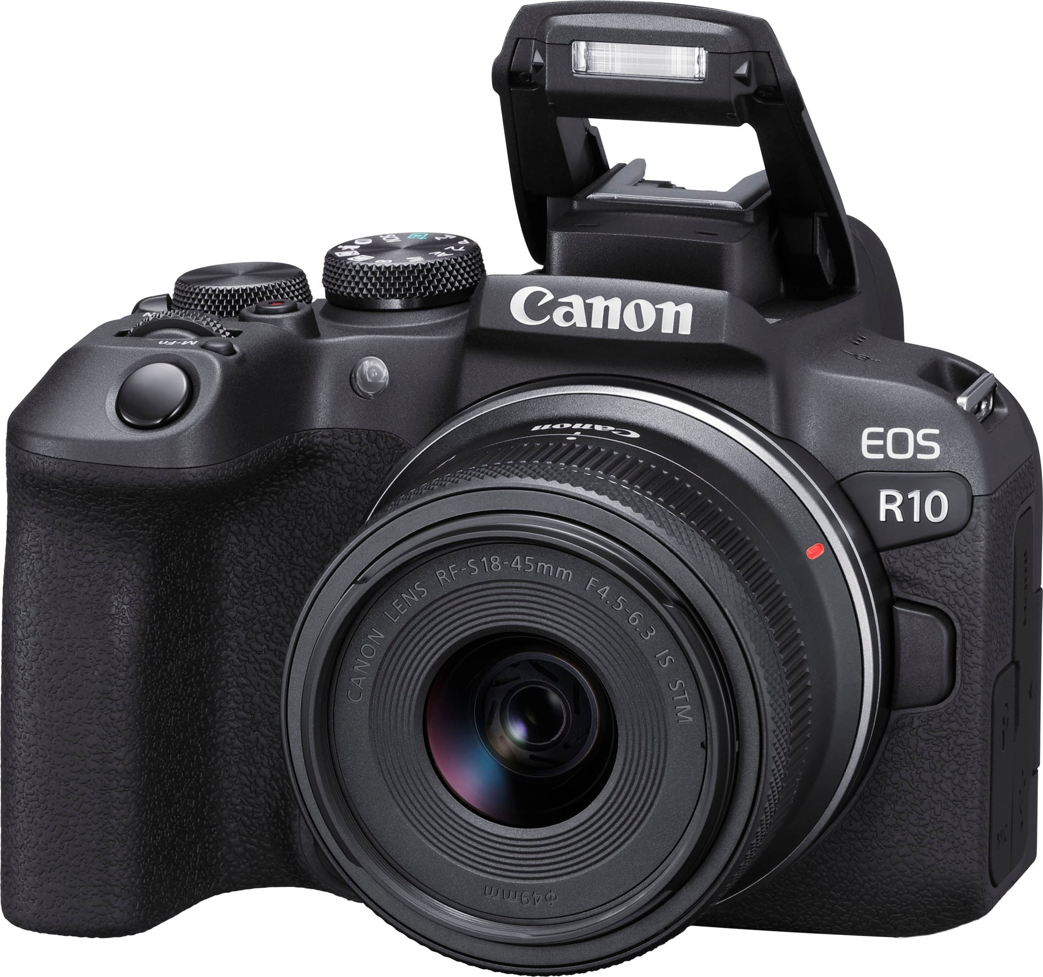 Canon Systemkamera »EOS R10«, RF-S inkl. bei F4.5-6.3 18-45mm RF-S MP, IS STM, Objektiv 18-45mm Bluetooth-WLAN, 24,2