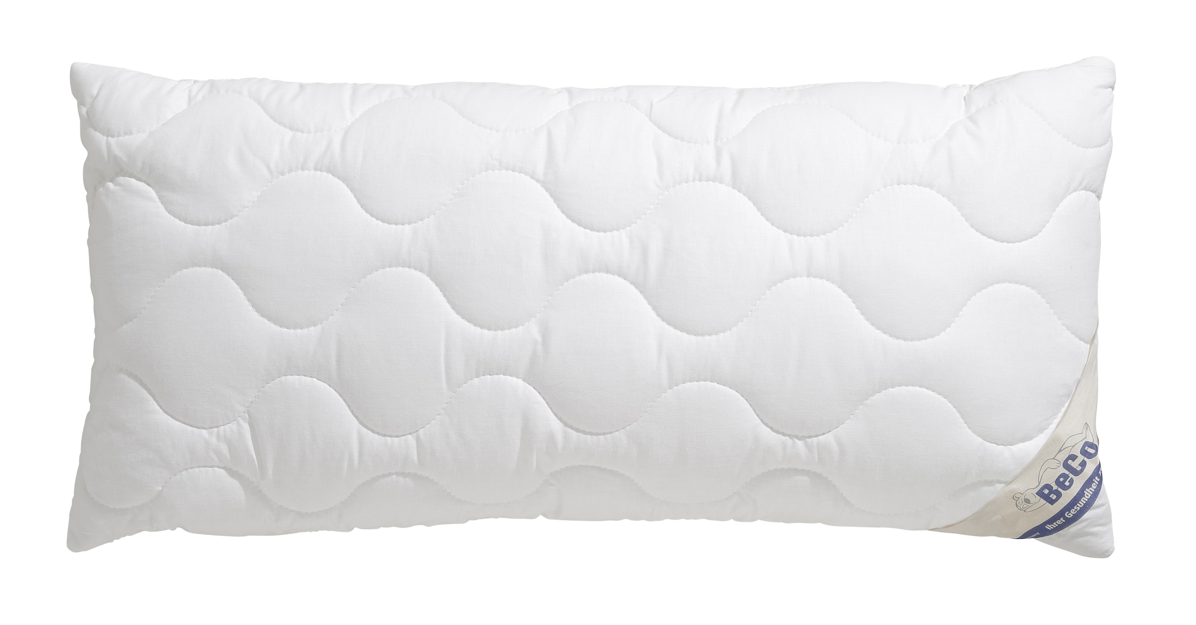 Beco Kunstfaserkopfkissen »Aerelle Blue Eco "GOLD", Kissen, mit Gratis-Perlenohrsteckern« Füllung: recycelte Faserbällchen 1 Stk. tlg. Jetzt zugreifen: Gratis-Aktion nur bis 31.12.2025!