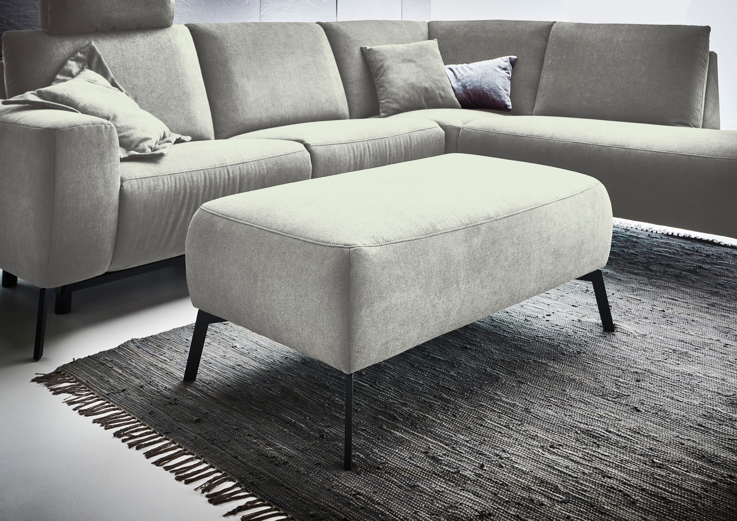 Home affaire Polsterhocker »Bellini« passend zur Serie "Bellini", Easy Care-Bezug mit Wasser reinigbar