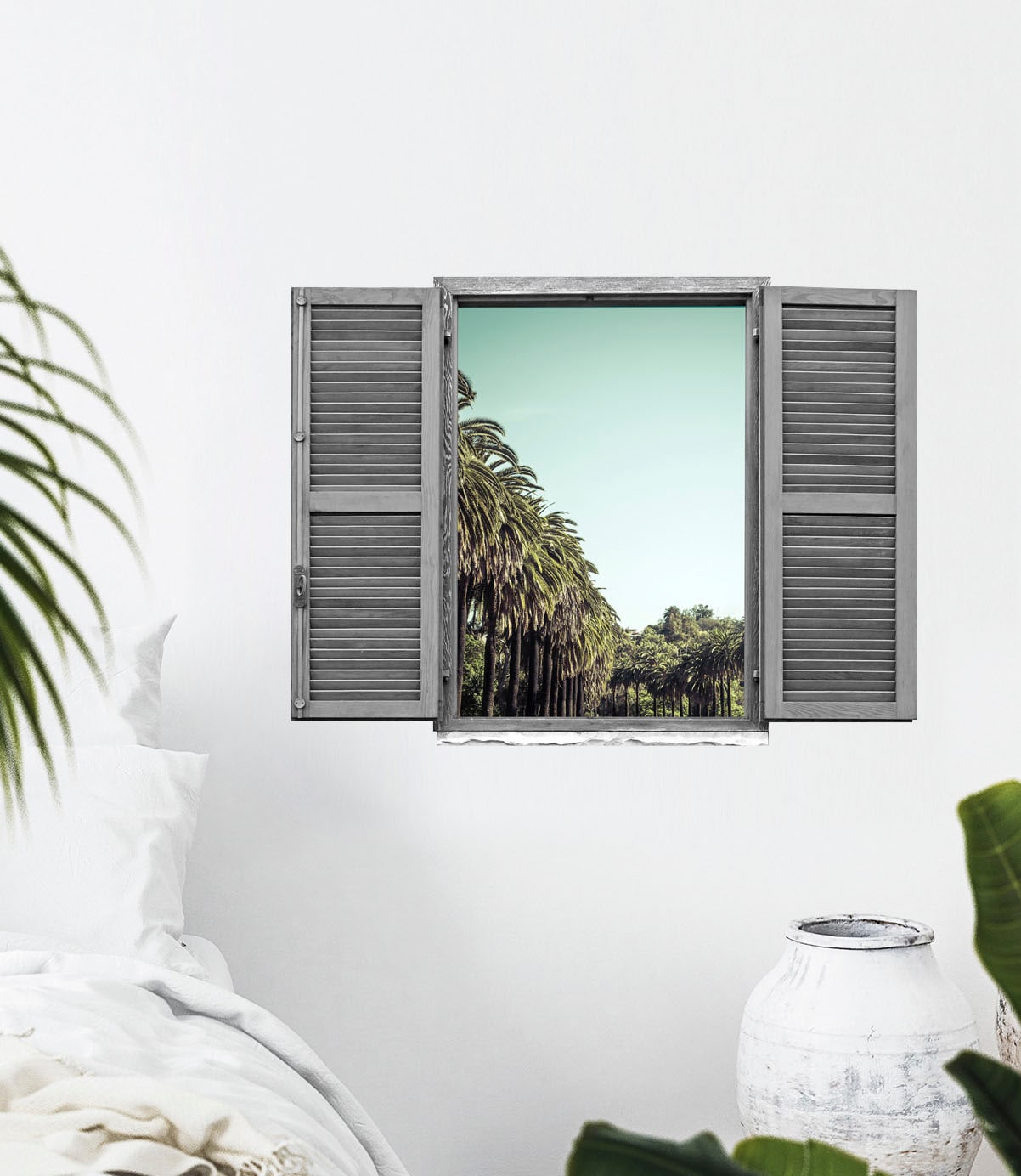 queence Wandtattoo »Allee«, (1 St.), Wandsticker, Wandbild, selbstklebend, 3D, Fenster