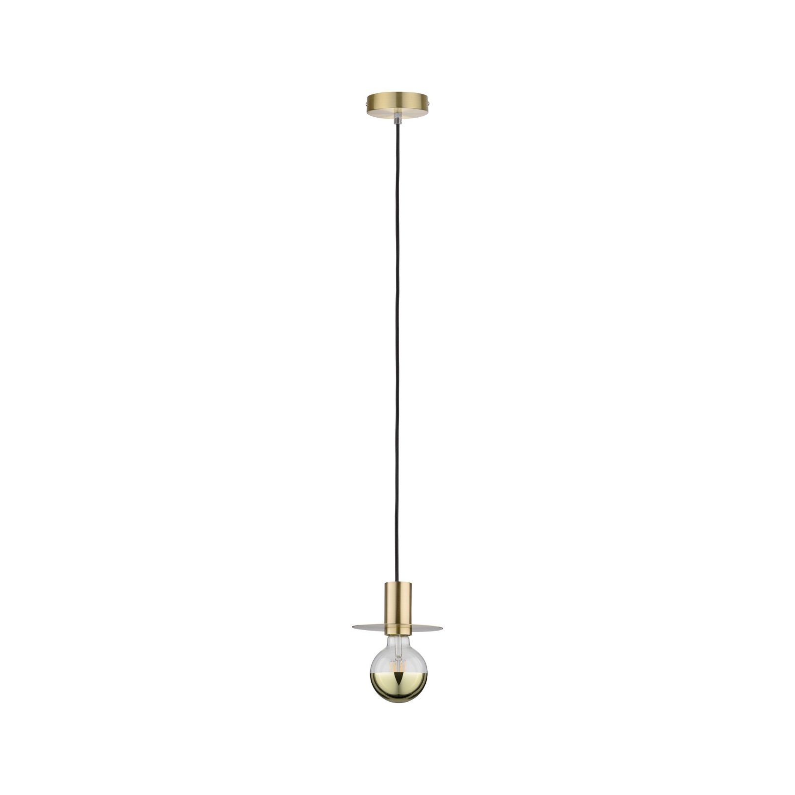 Paulmann Pendelleuchte »Neordic Stian max. 1x60W Messing gebürstet 230V Metall«, 1 flammig, Leuchtmittel E27 | ohne Leuchtmittel, E27