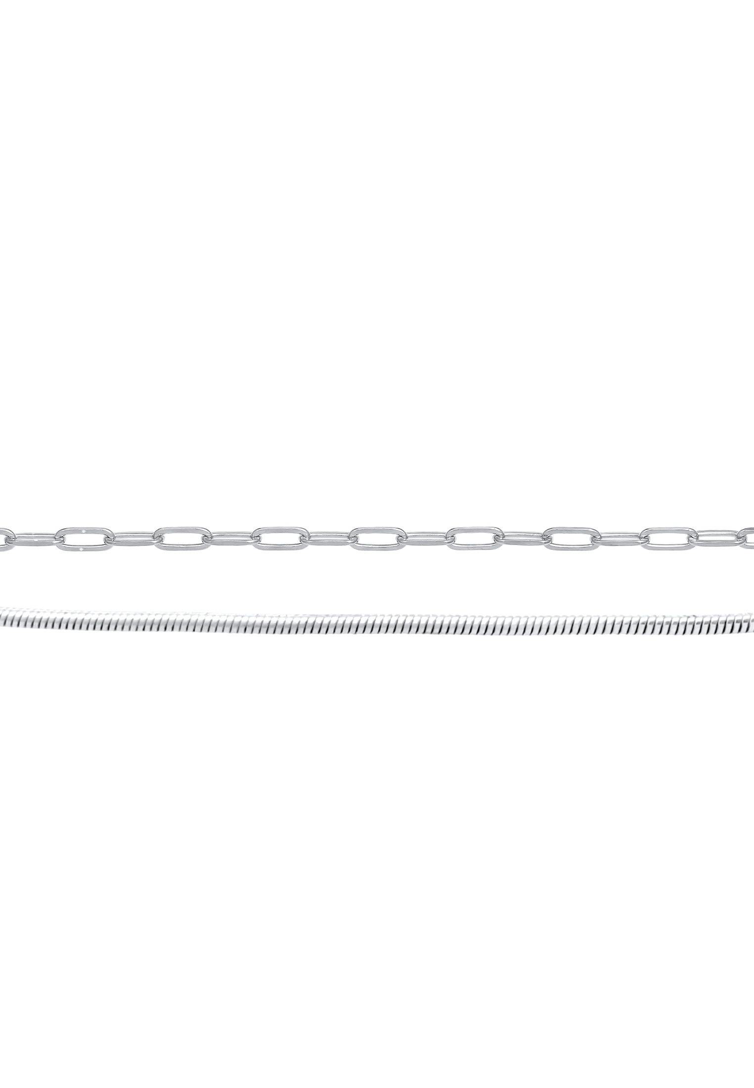 Elli Premium Choker »Schmuckset Choker Set Basic Schlangen Gliederkette 925 Silber«