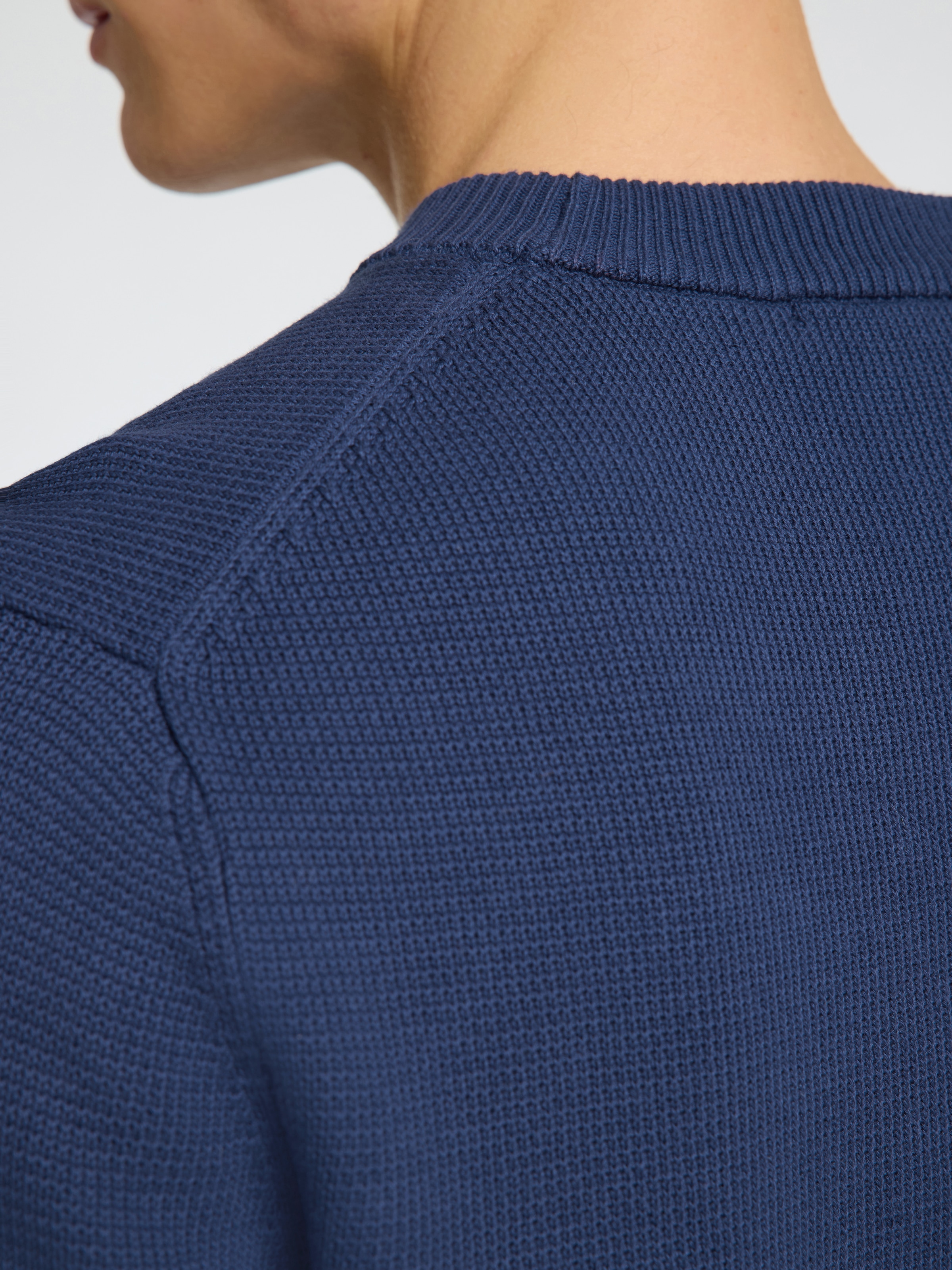 SELECTED HOMME Rundhalspullover »SLHDANE LS KNIT STRUCTURE CREW NECK NOOS«