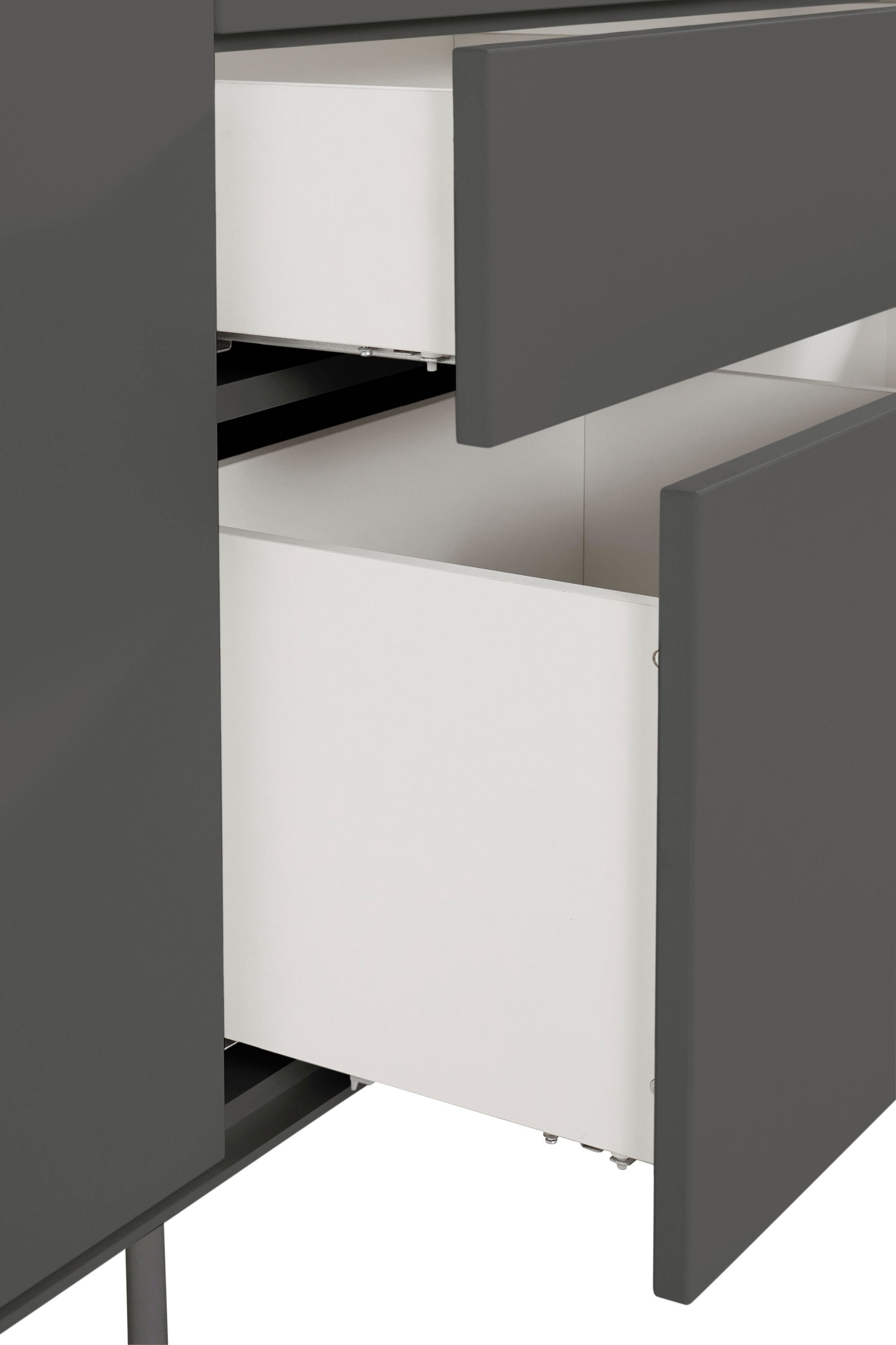 LeGer Home by Lena Gercke Sideboard »Essentials«, (2 St.), Breite: 279cm, MDF lackiert, Push-to-open-Funktion