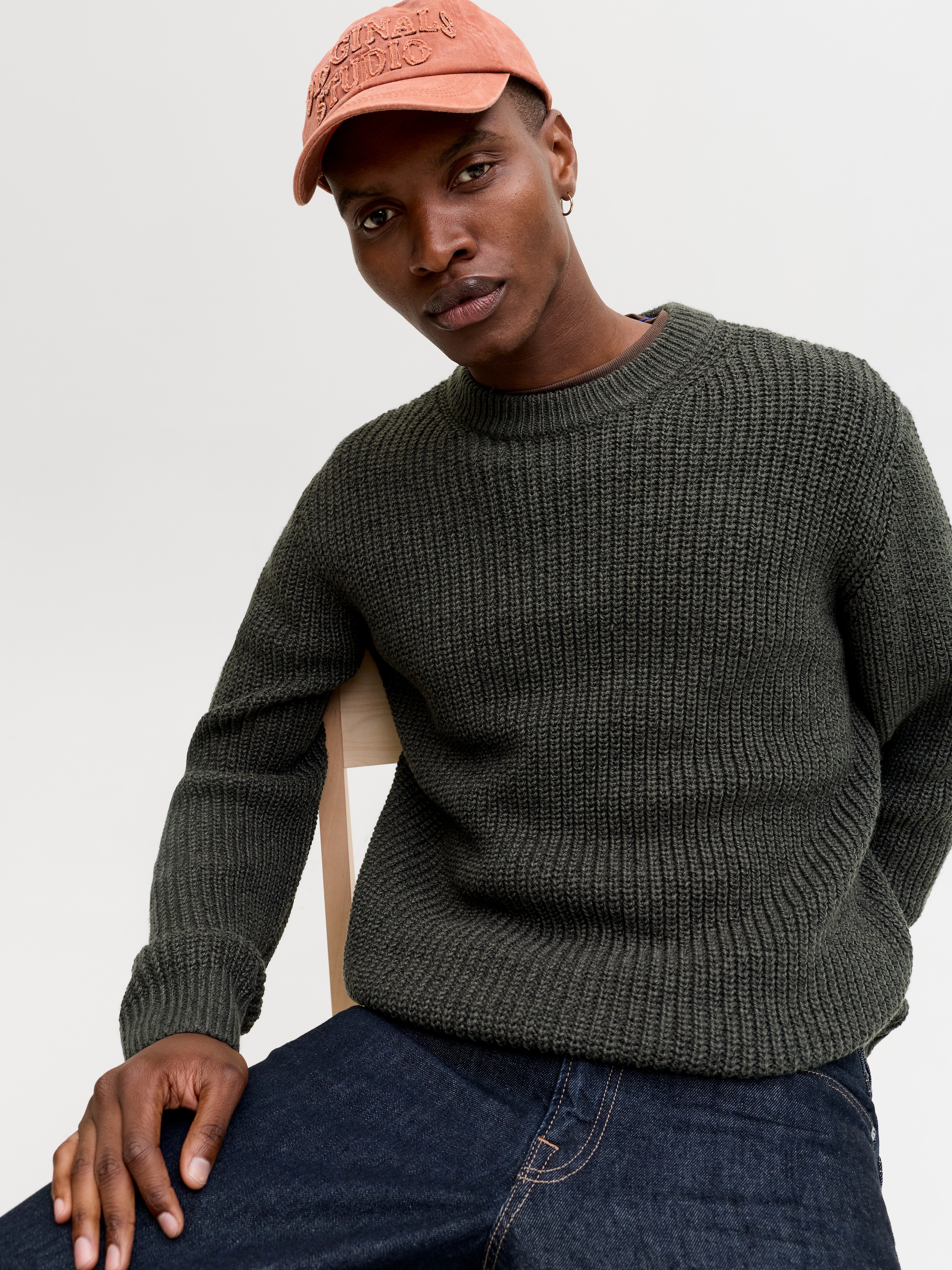 Jack & Jones Strickpullover »JORBLEECKER KNIT CREW NECK BF«