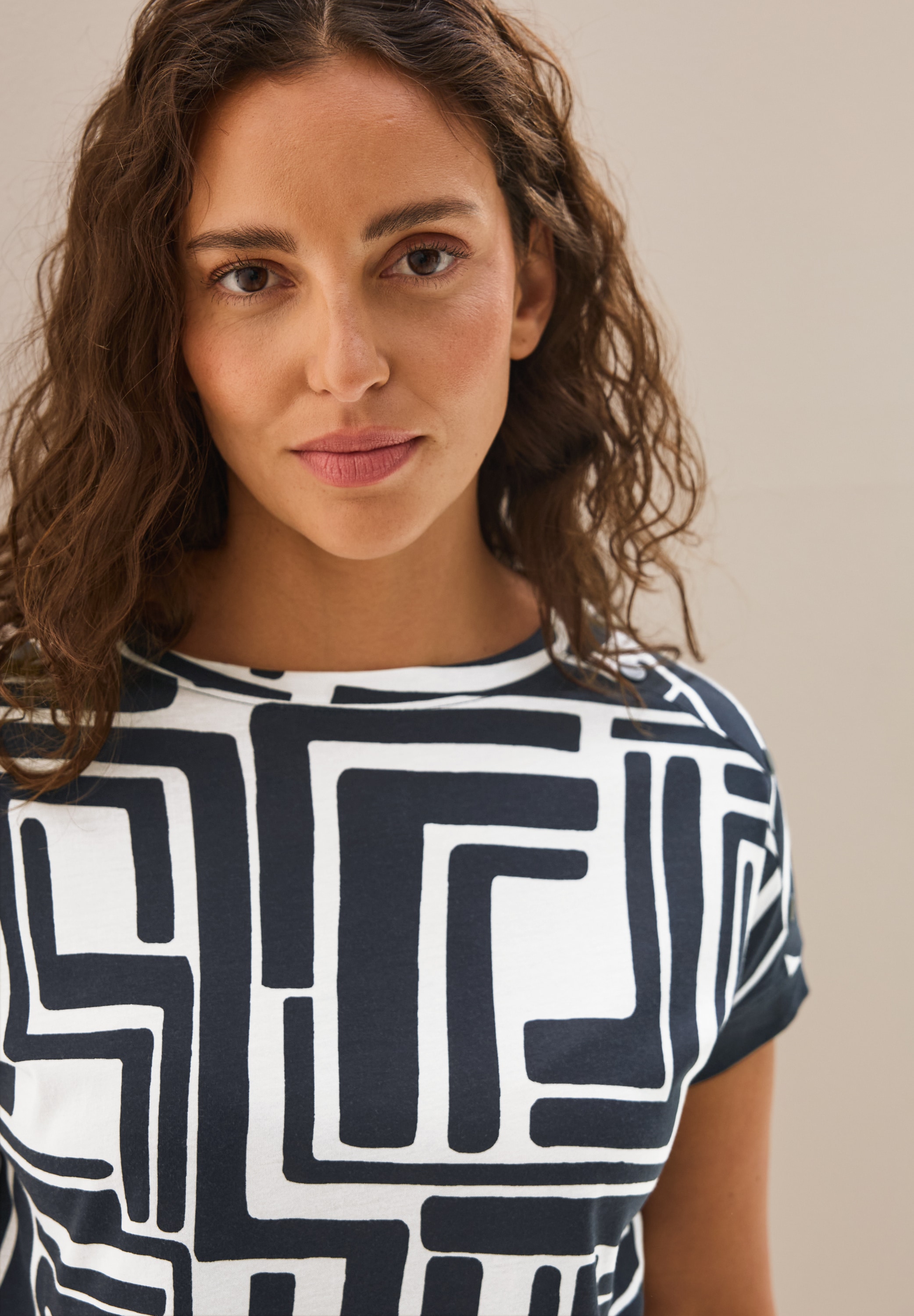 Cecil T-Shirt, mit All-Over Print